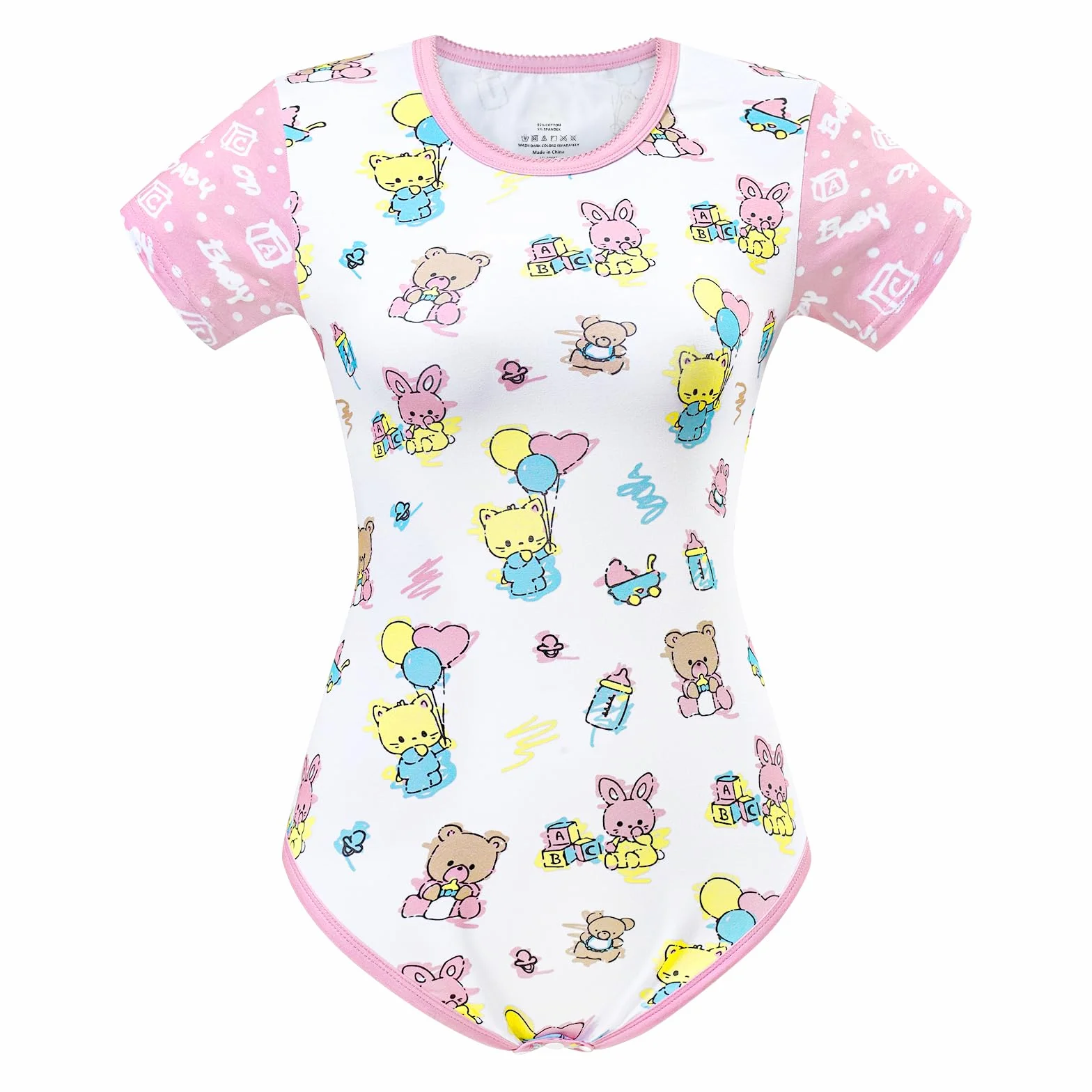 LittleForBig Bawełniane śpioszki Onesie Piżama Bodysuit - Baby Cuties śpioszki