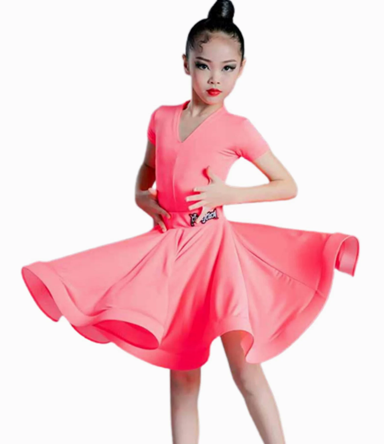 Dziewczęca sukienka do tańca latynoskiego Taniec towarzyski Rumba Samba Latin Dance Costume dziewczęca sukienka