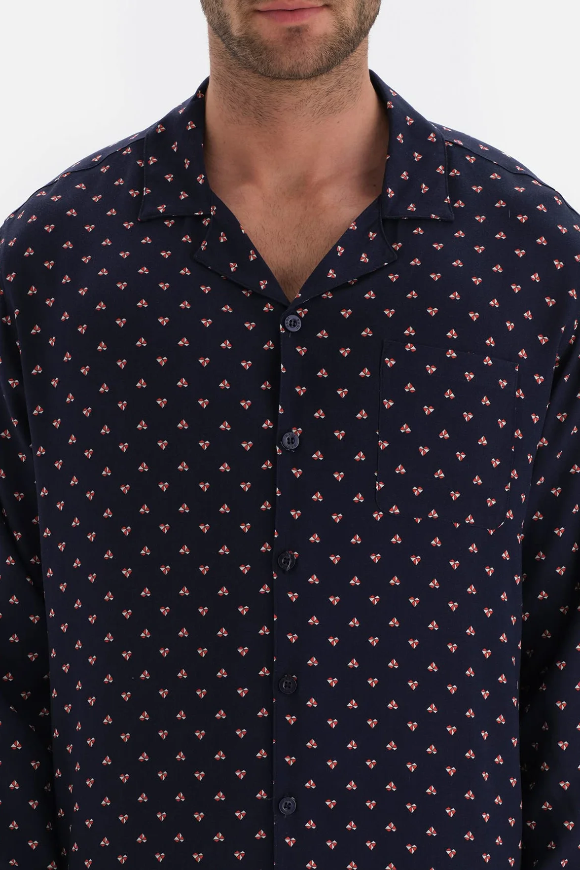 Dagi piżama top Mężczyźni Dagi Men's Viscone Pyjama Top, Navy, M