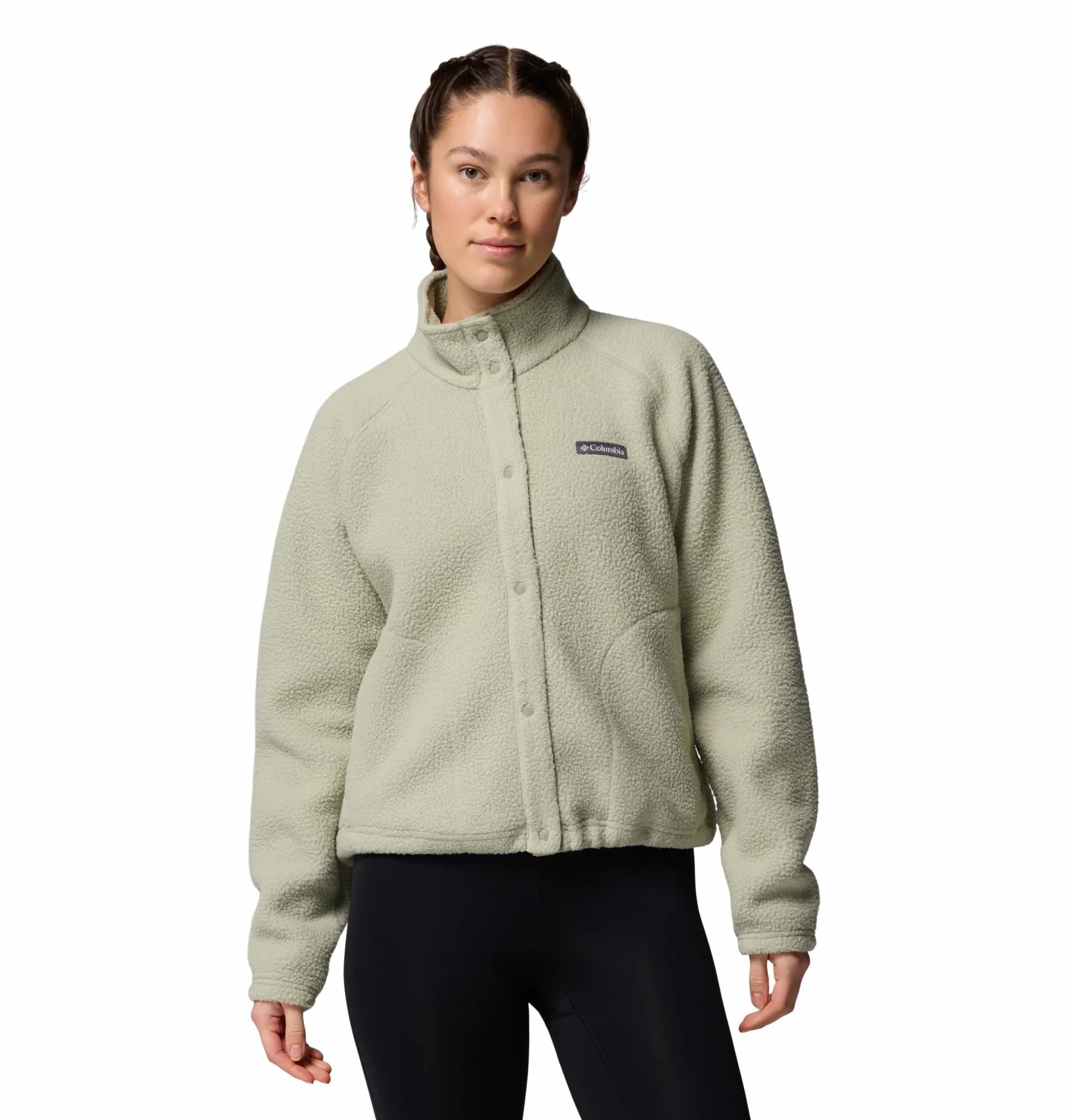Columbia Damska kurtka polarowa Jasper Ridge Pebbled Full Snap, Safari, S