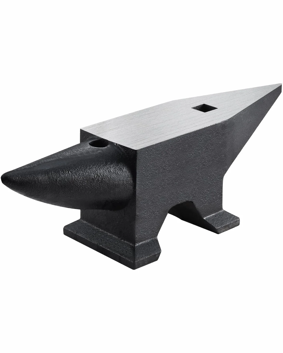 VEVOR Kowadło kowalskie 60 kg, 67 x 18,5 x 21,5 cm, kowadełko z okrągłym i płaskim rogiem, akcesoria do kucia, idealne dla majsterkowiczów i majsterkowiczów do nitowania, spłaszczania, kucia i