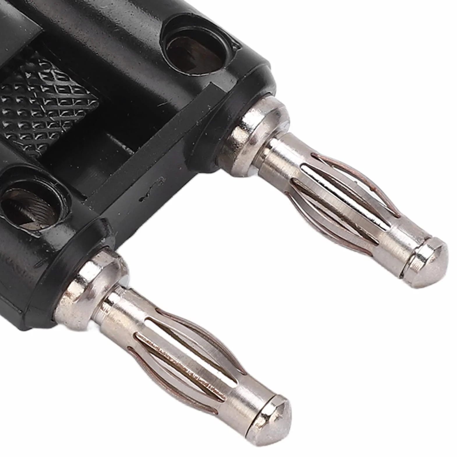2 SZTUK BNC Żeński na Podwójny Bananowy Wtyk Męski Jack Binding Posts 4mm Koncentryczne Multimetry RF