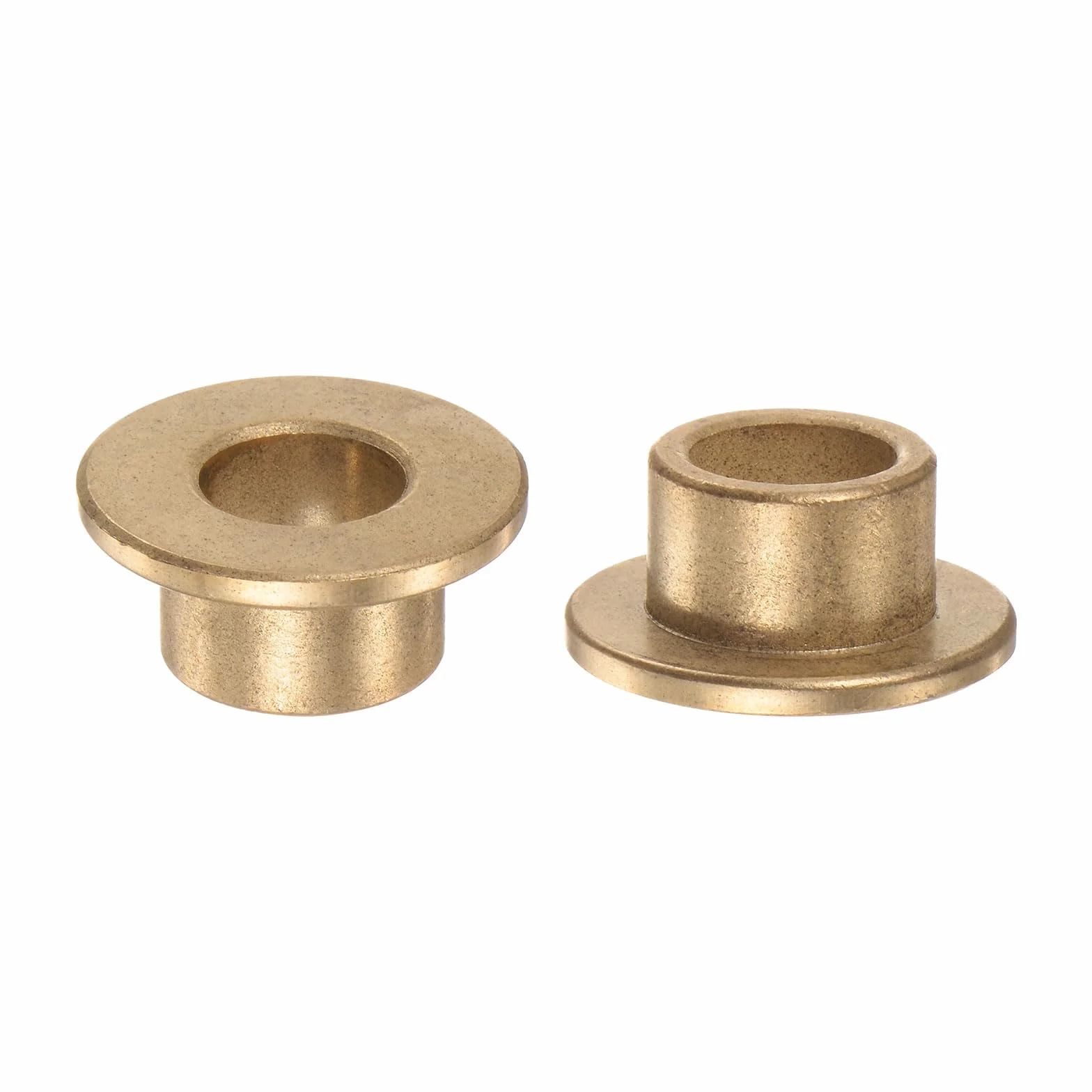 QUARKZMAN 2 szt. tuleja łożyska kołnierzowego 10 mm otwór 14 mm AD 10 mm długość 2 mm kołnierz grubość brązu tuleja samosmarujące tuleje ślizgowe tuleja do instalacji przemysłowych