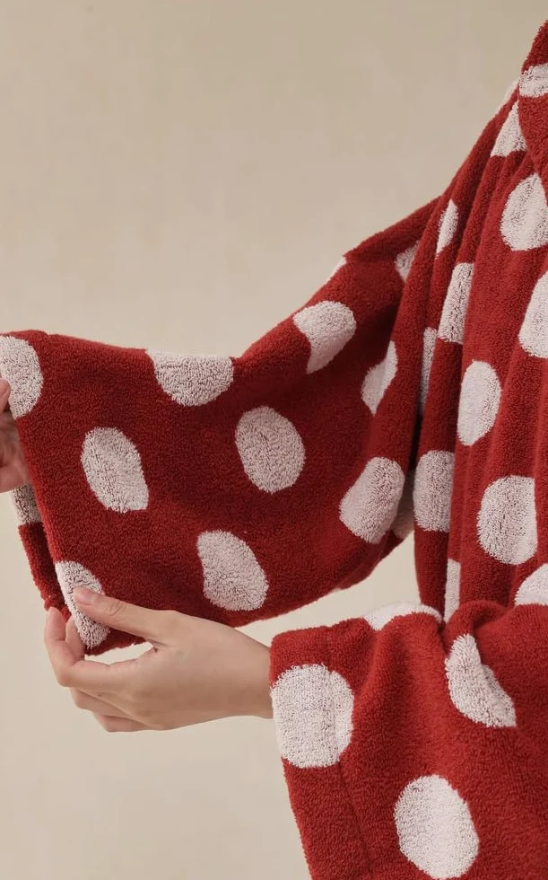 Damski szlafrok frotte, bawełniany szlafrok z kapturem, chłonny, gruby, długi szlafrok do spa, zimowy szlafrok pluszowy,E,One Size