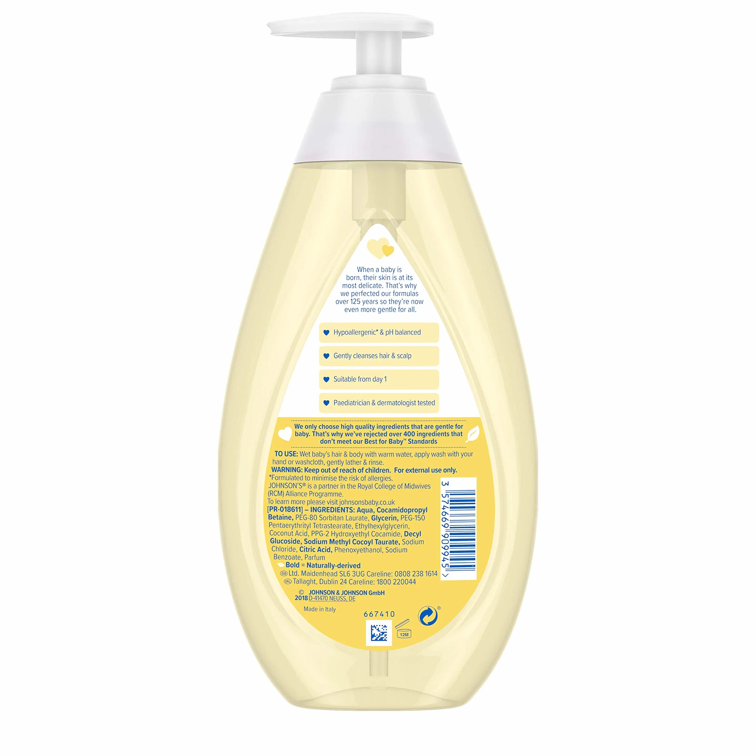 Johnson's Baby kąpiel, "Top to Toe", 500 ml