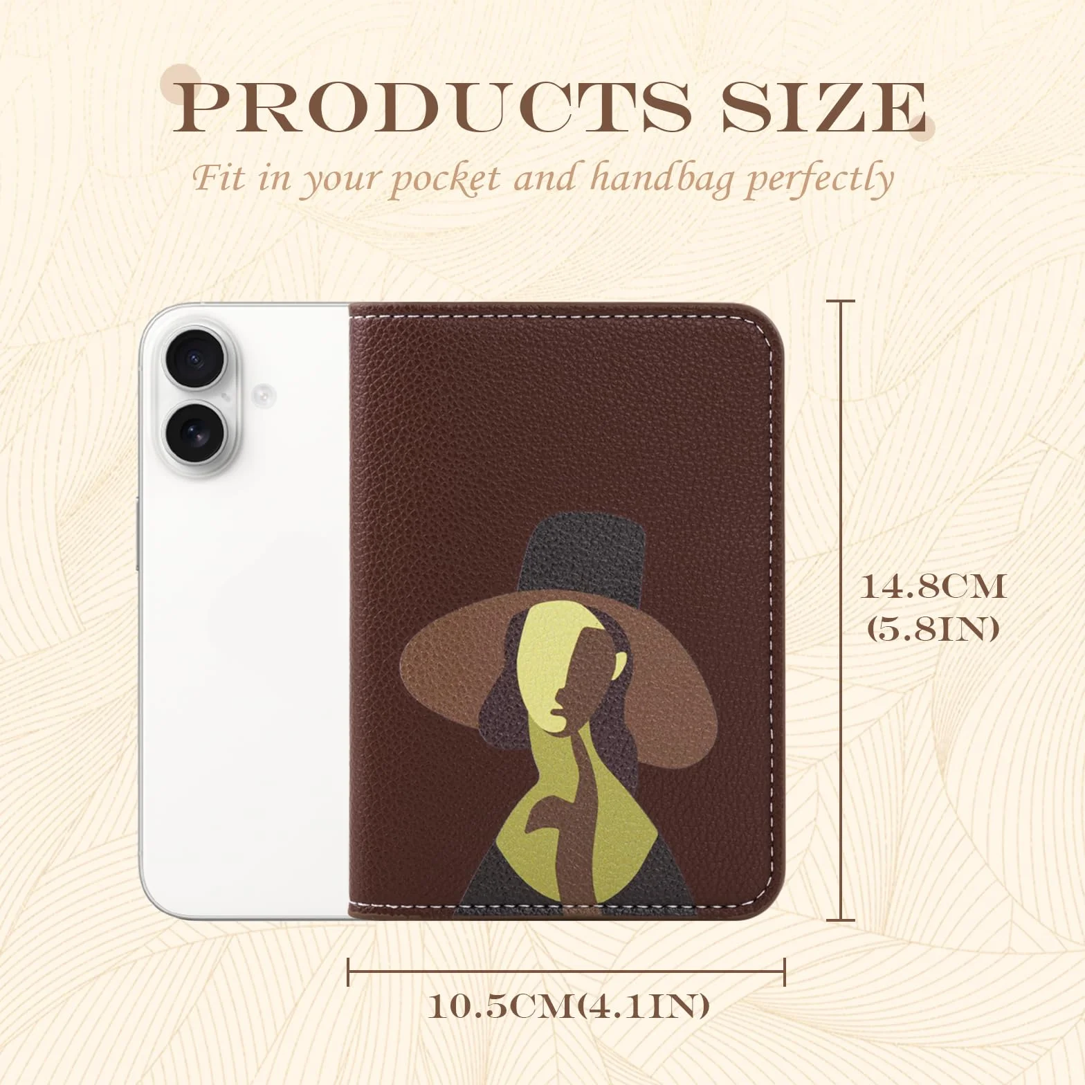 Lychii Skórzany portfel na paszport dla kobiet i mężczyzn, etui ochronne z PU na paszport, kartę pokładową i dowód osobisty, Czekolada, 15.0 x 10.4 x 1.0 cm, Minimalistyczny