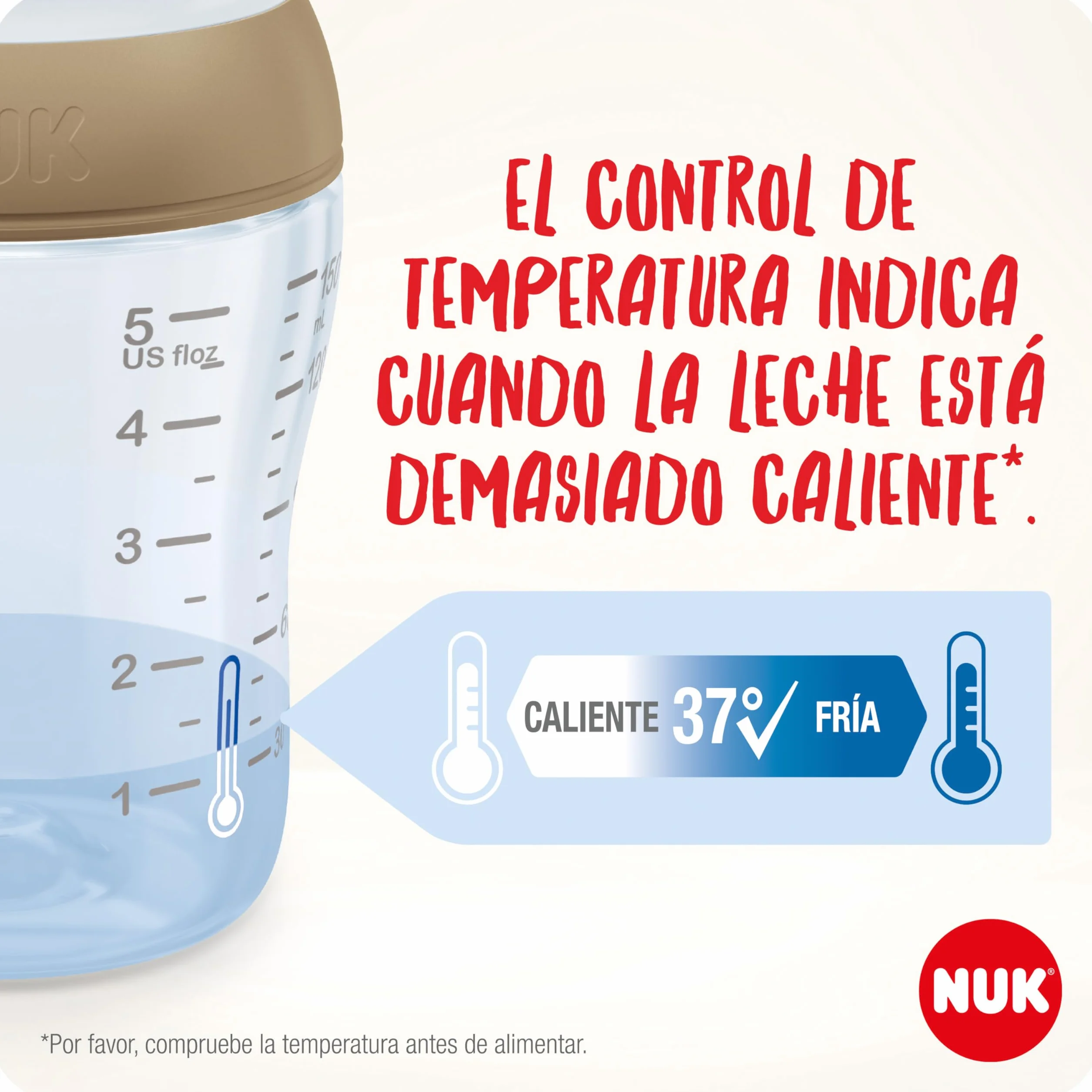 NUK Perfect Match Zestaw butelek dla niemowląt | 3+ miesięcy | Dostosowuje się do podniebienia, kontrola temperatury, odpowietrznik antykolkowy, 260 ml, bez BPA, silikonowy smoczek, tęcza i serce, 2