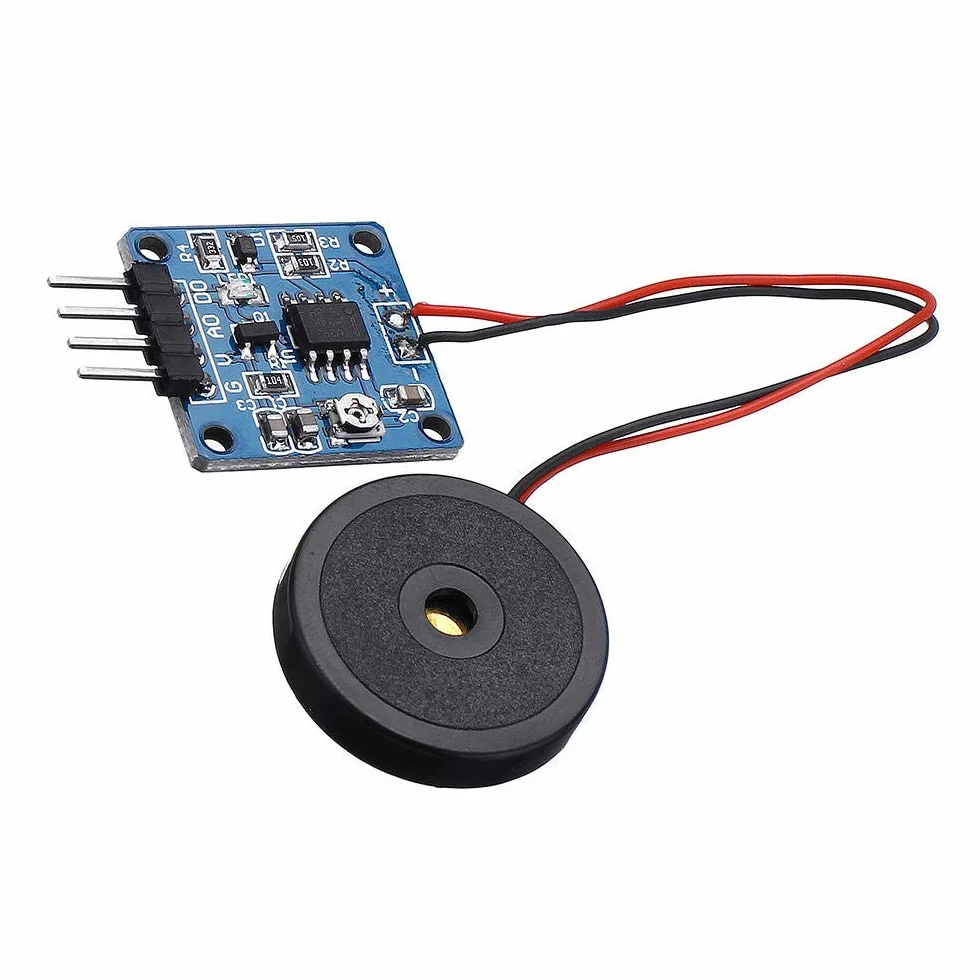 DollaTek 5 V Piezoelektryczny film czujnik wibracji moduł przełącznika TTL poziom wyjścia dla Arduino