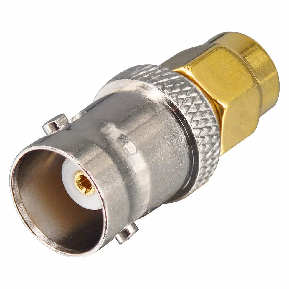 Adapter BNC SMA wtyczka koncentryczna SMA wtyczka do gniazda BNC, adapter koncentryczny do anten RF urządzeń LAN bezprzewodowy kabel koncentryczny WiFi radio amator przenośny skaner SDR 2