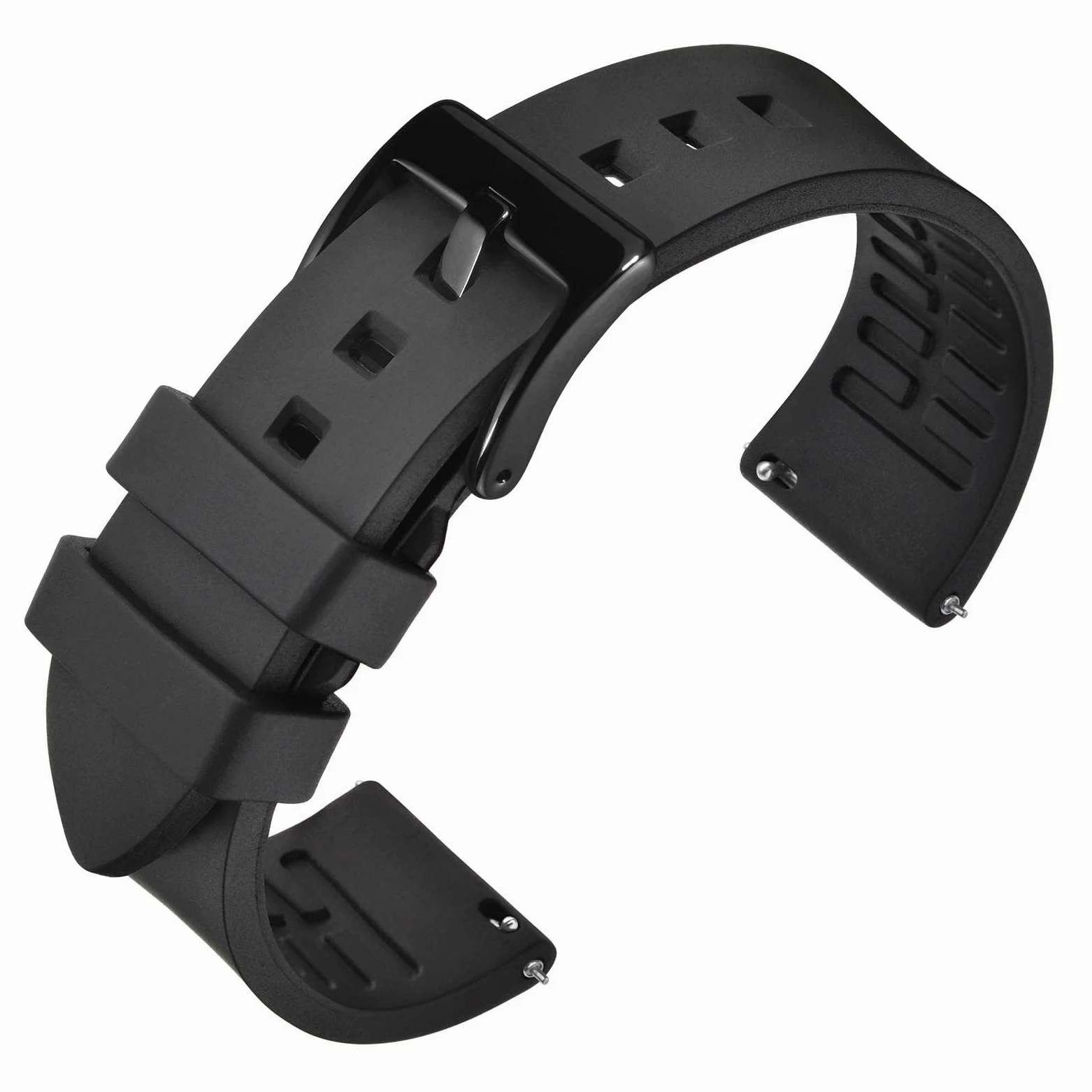 ANNEFIT Silikonowy pasek do zegarka fluorowy 18-24 mm z szybkim zapięciem