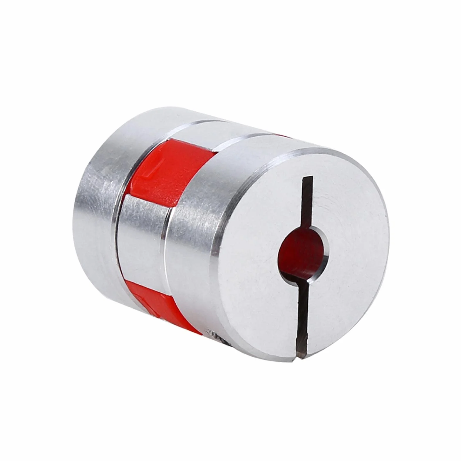 Wał sprzęgła, elastyczny zacisk w kształcie śliwki elastyczny sprzęgło 6,35 × 10 mm, aluminiowe złącze wału łączącego do silnika krokowego