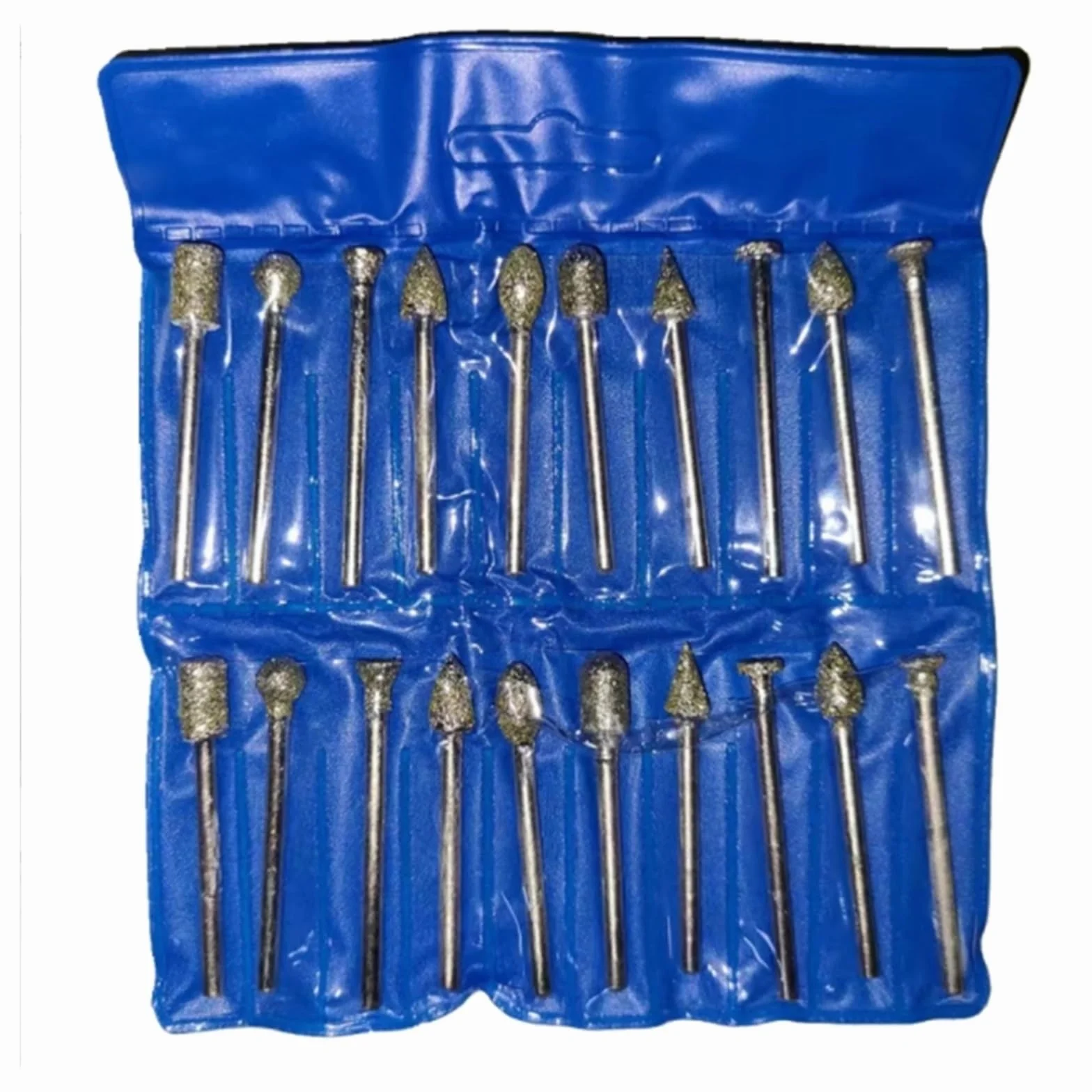 20pcs 3mm Shank Accessories Diamond Grinding Head Abrasive Tools Mini Drill Burrs Bit Set Woodworking Tools