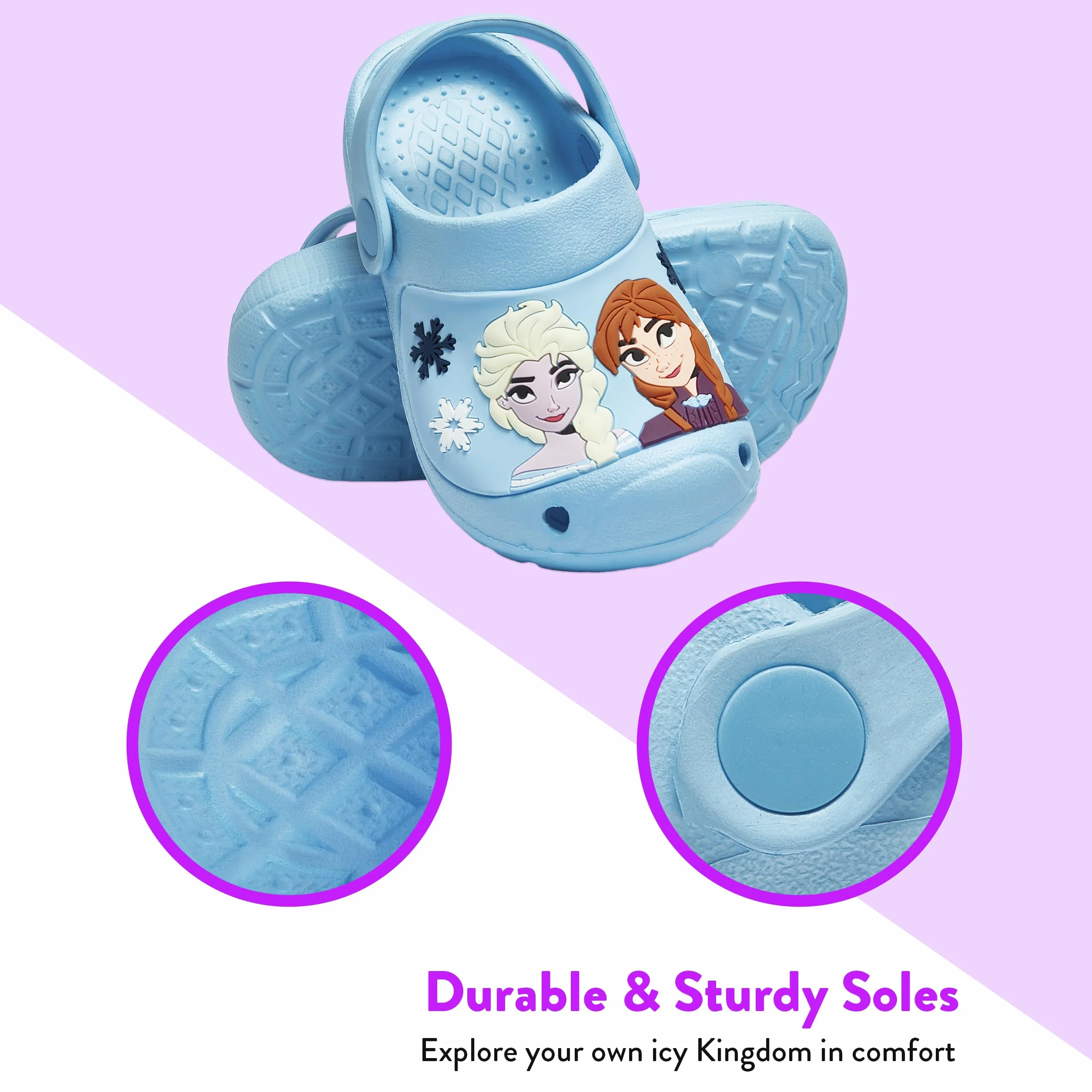 Buty Disney Frozen dla Dziewczynek Elsa Anna Drewniaki Letnie