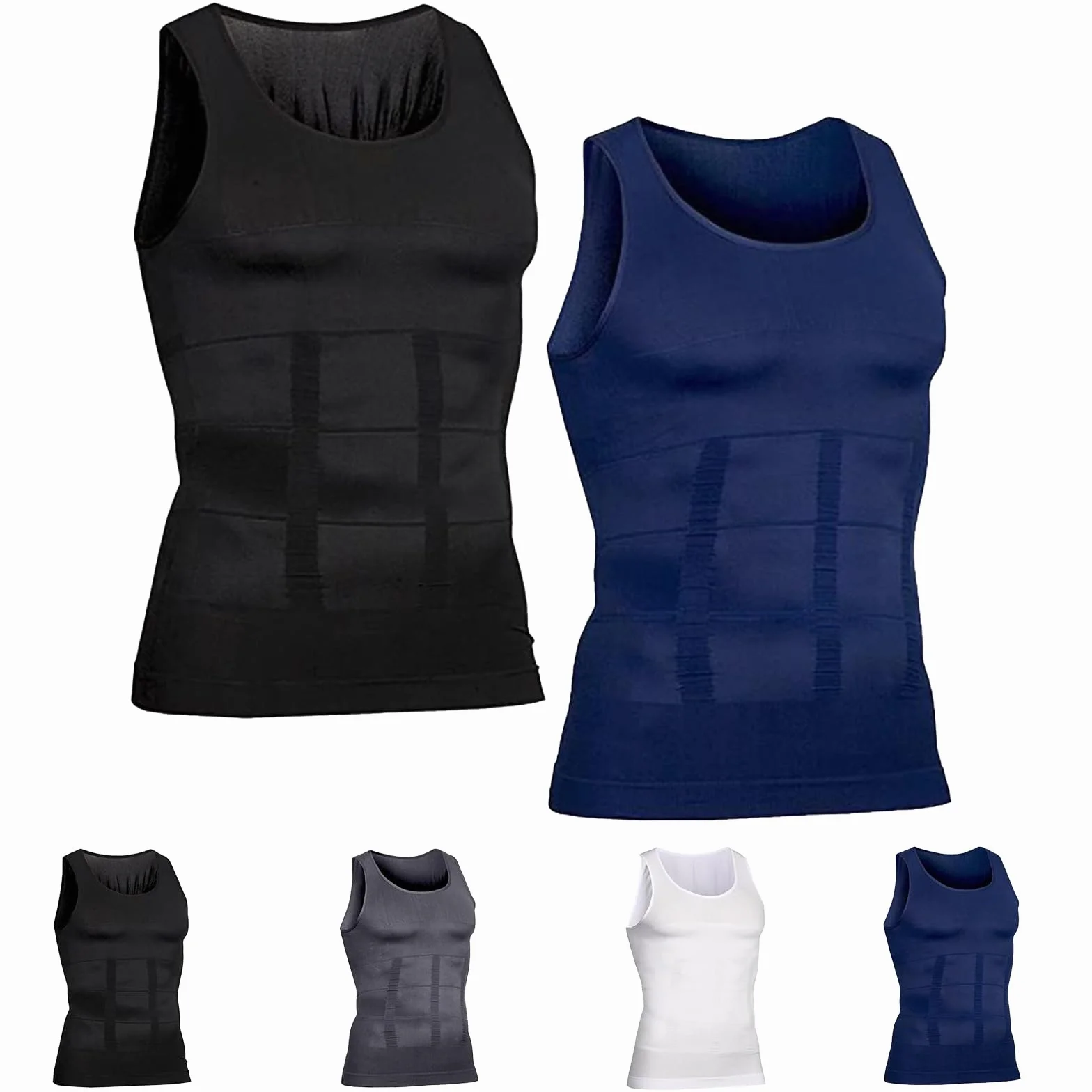 Generisch Shaperluv Tank 2.0 Męski podkoszulek z dużym i długim rękawem, Shaperluv Tank 2.0, podkoszulek kompresyjny, tank top dla mężczyzn