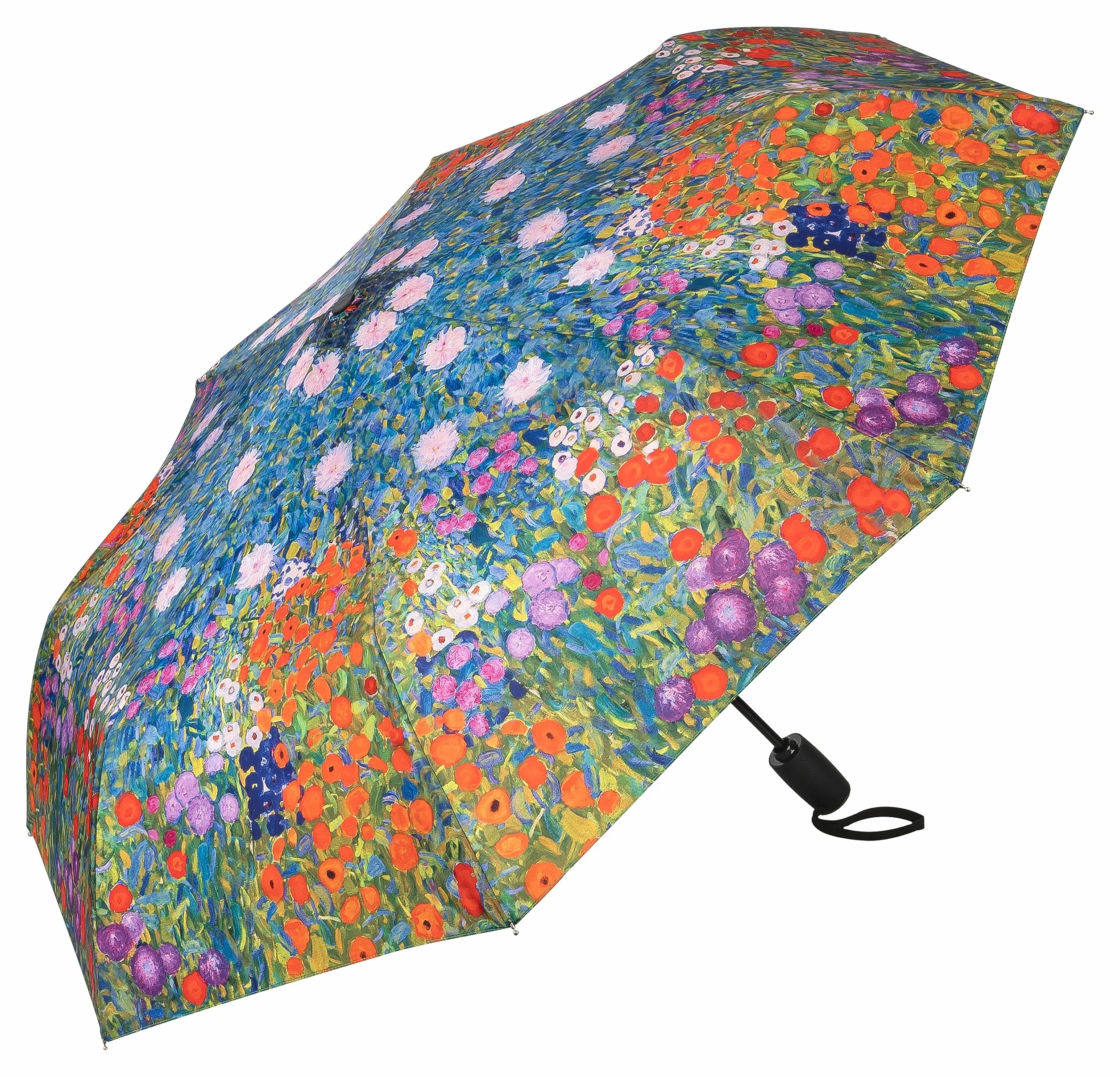 VON LILIENFELD parasol kieszonkowy Gustav Klimt rolnik sztuka ogrodowa wiatroodporny automatyczne otwieranie-zamykanie stabilny lekki kompaktowy
