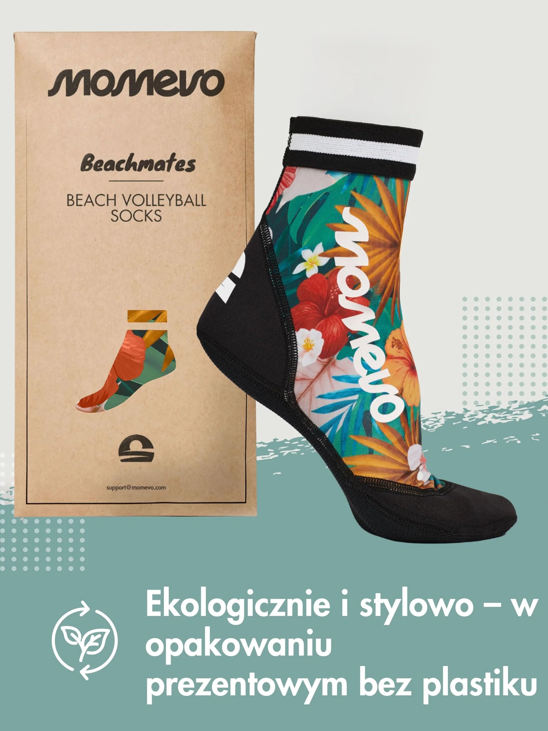 Beach Volleyball Apparel Skarpety do siatkówki plażowej, ochronne skarpety plażowe, skarpety dla mężczyzn i