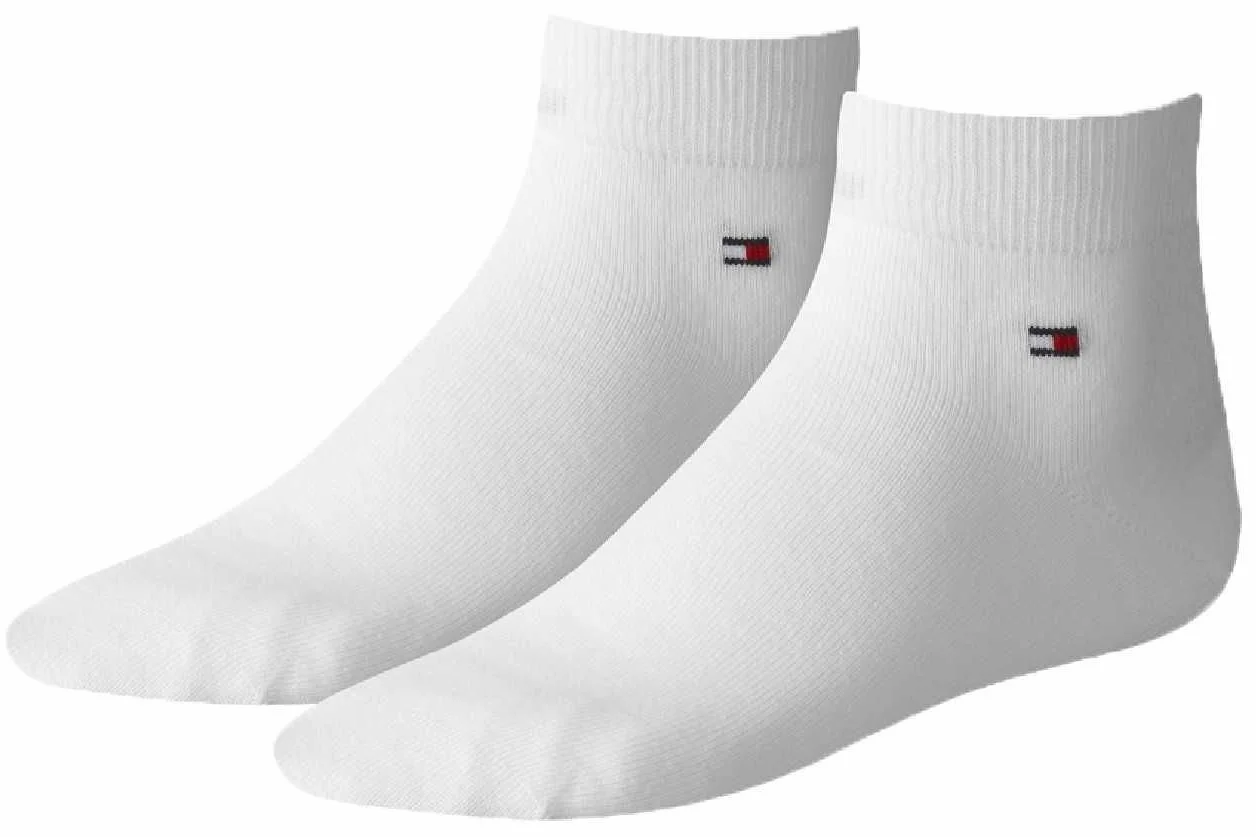 Tommy Hilfiger 2 pary męskich skarpet Quarter rozm. 39-46 Business Sneaker skarpety, 300 – biały, 43-46 EU