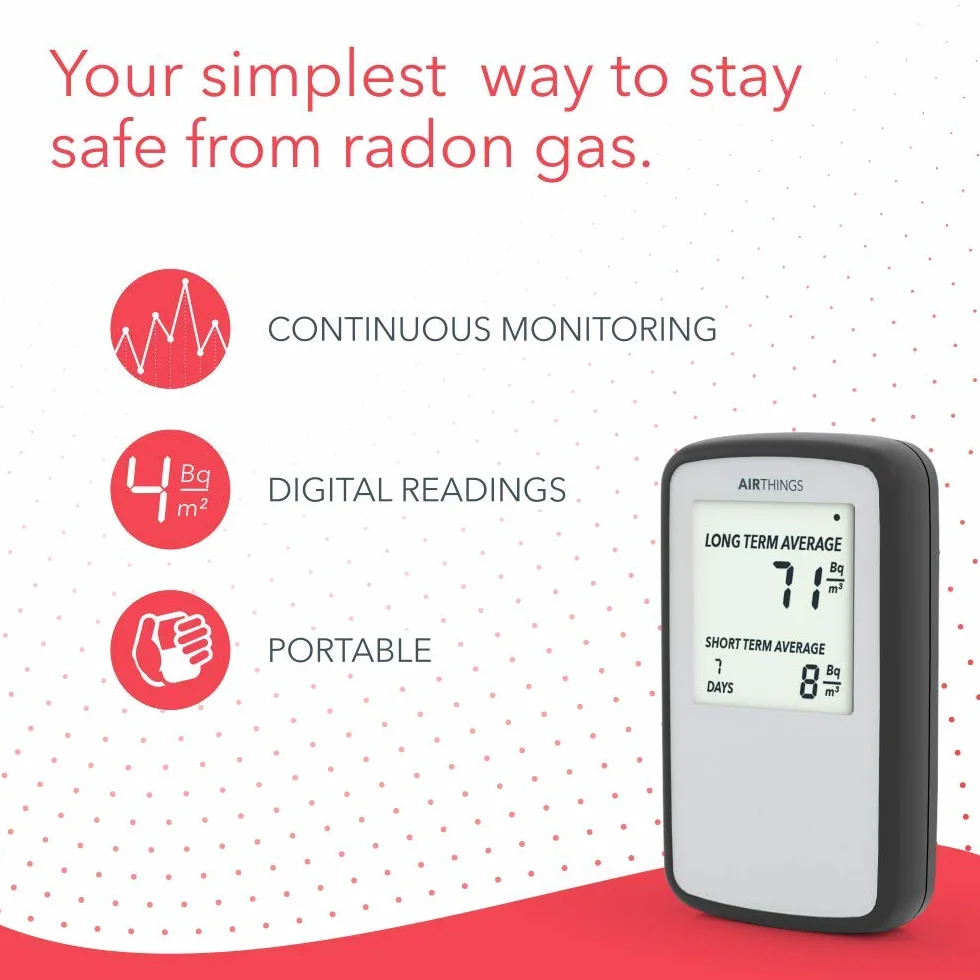 Airthings Corentium Home - Cyfrowy detektor radonu