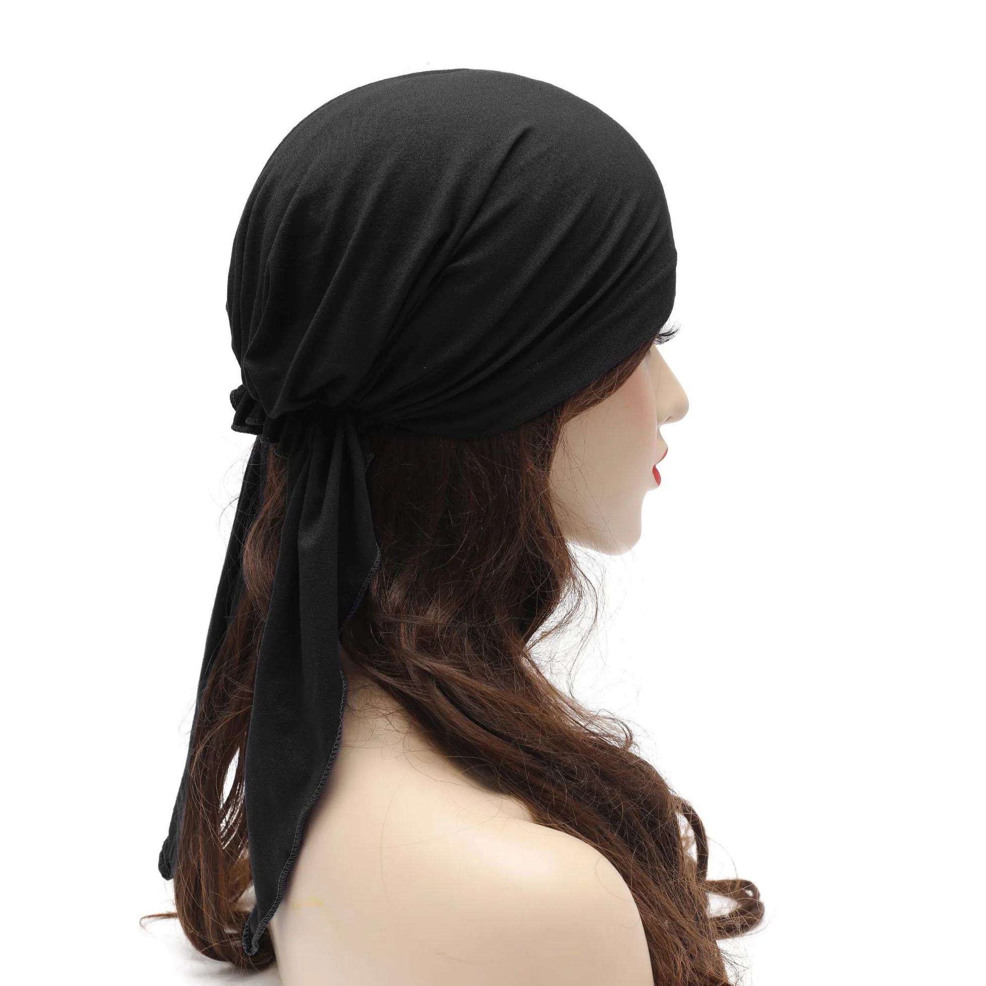 ZLYC Damska czapka turban Chemo wiązana chusta na głowę Headwraps lekki kapelusz