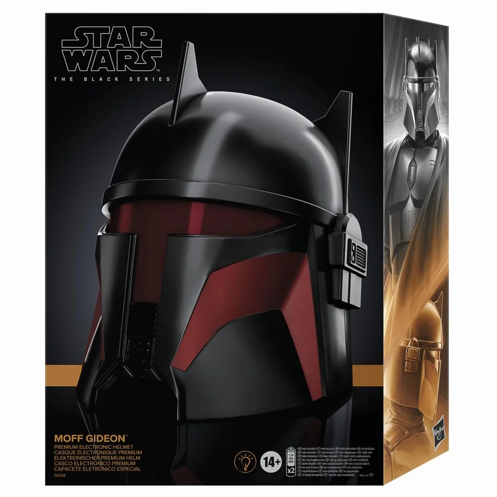 Star Wars The Black Series Moff Gideon elektroniczny kask premium z efektami świetlnymi, artykuł do odgrywania ról dla dorosłych