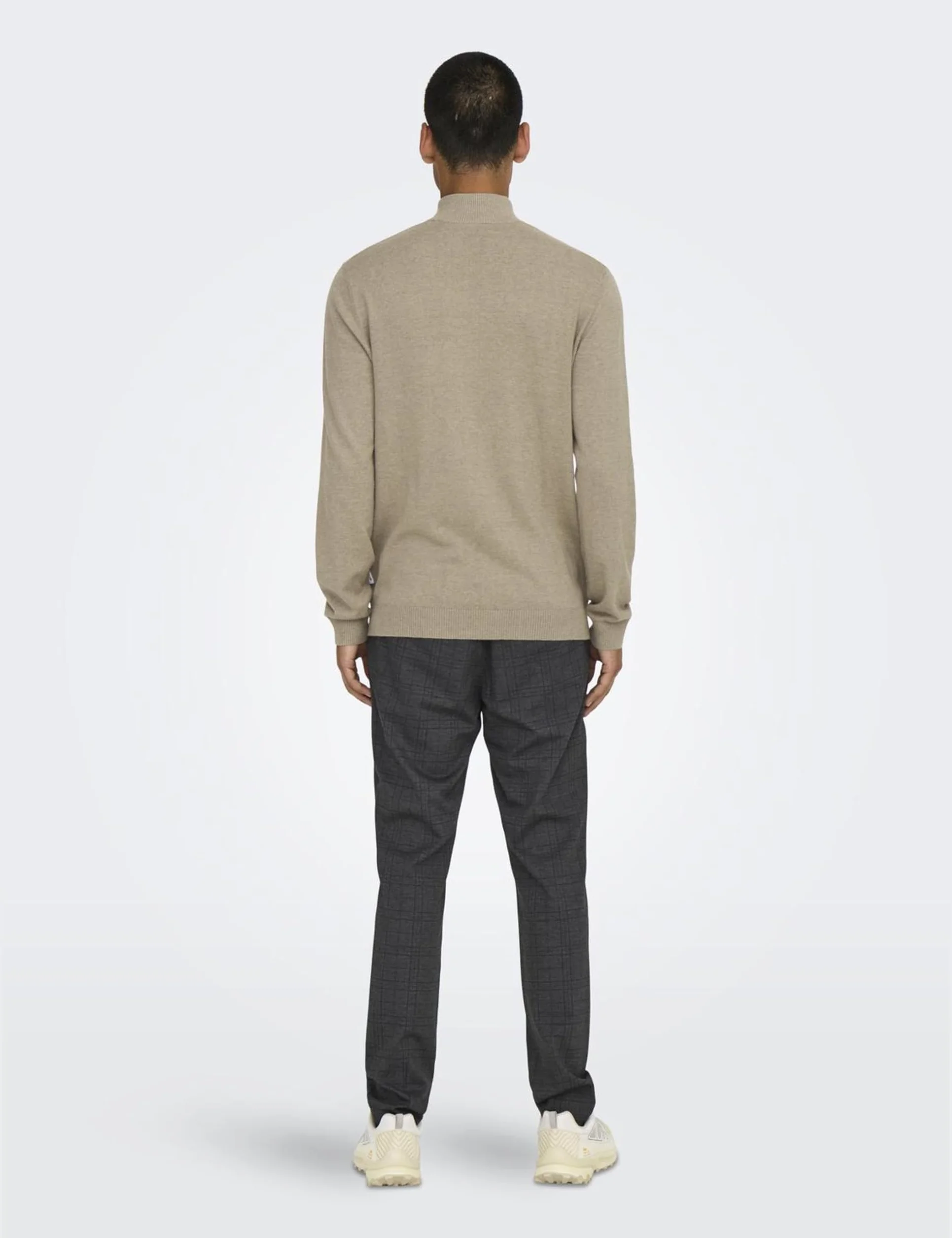 Only & Sons Sweter z dzianiny Mel Half Zip Mężczyźni