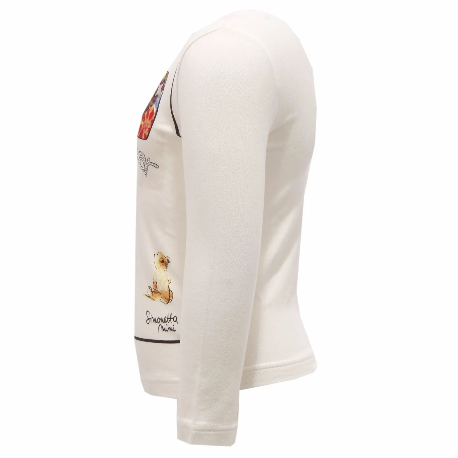Simonetta 8053V koszulka dziecięca MINI cotton ivory t-shirt dla dzieci