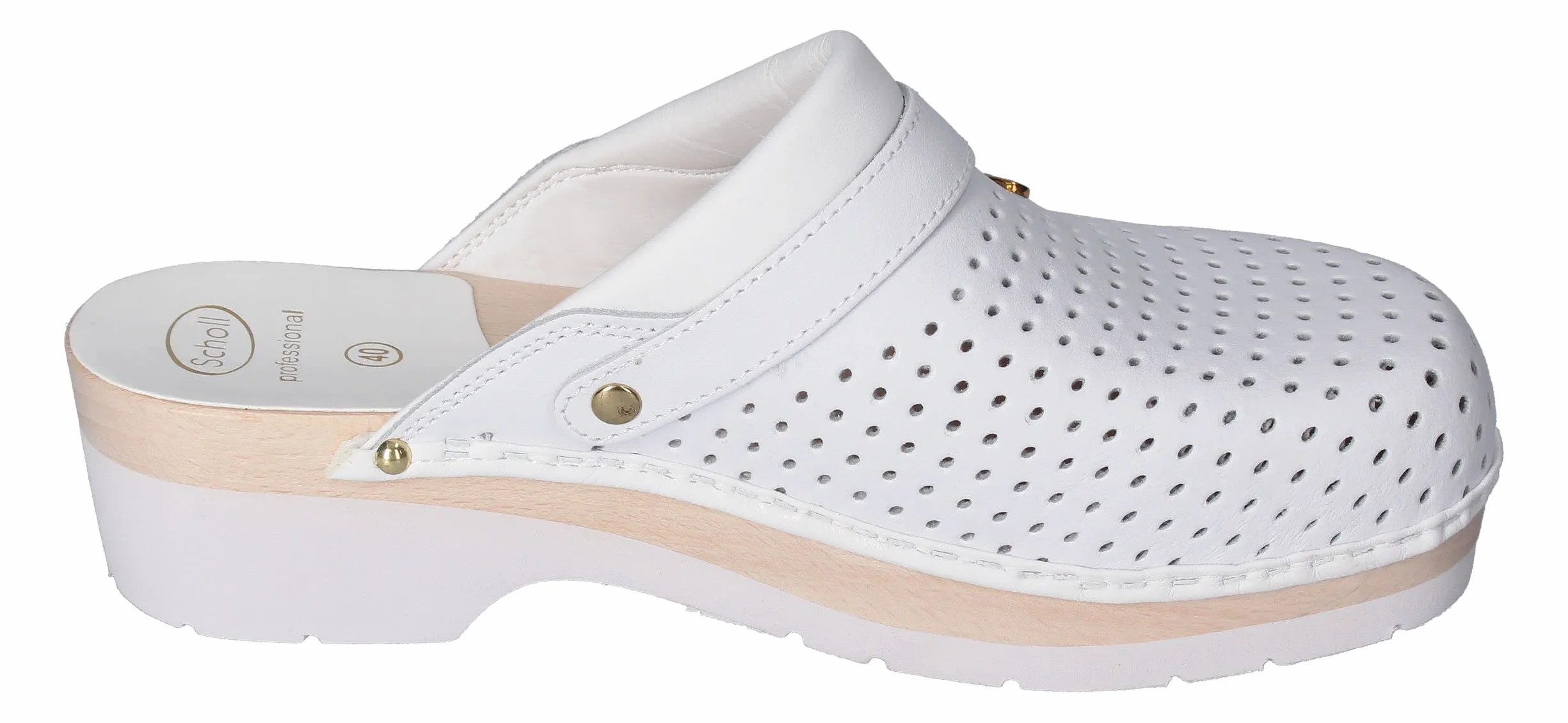 Scholl Unisex Supercomfort Medical Professional Clog, biały, 41 EU