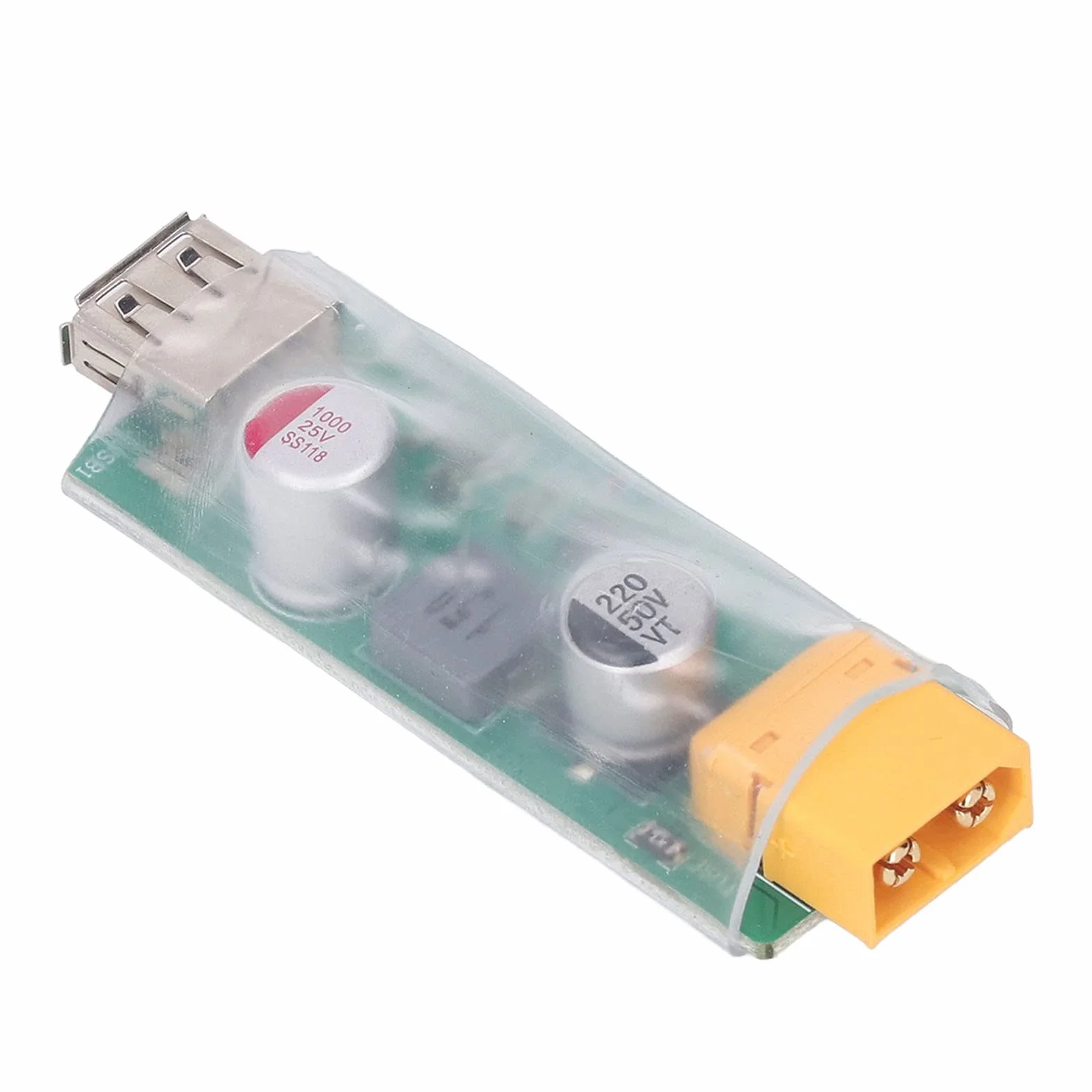 Konwerter ładowania XT60 na USB Multi Protection Round Hole3 Interfejsy Plug and Play Materiał PCB Moduł Konwersji ładowania USB dla Prawie Wszystkich urządzeń Elektronicznych