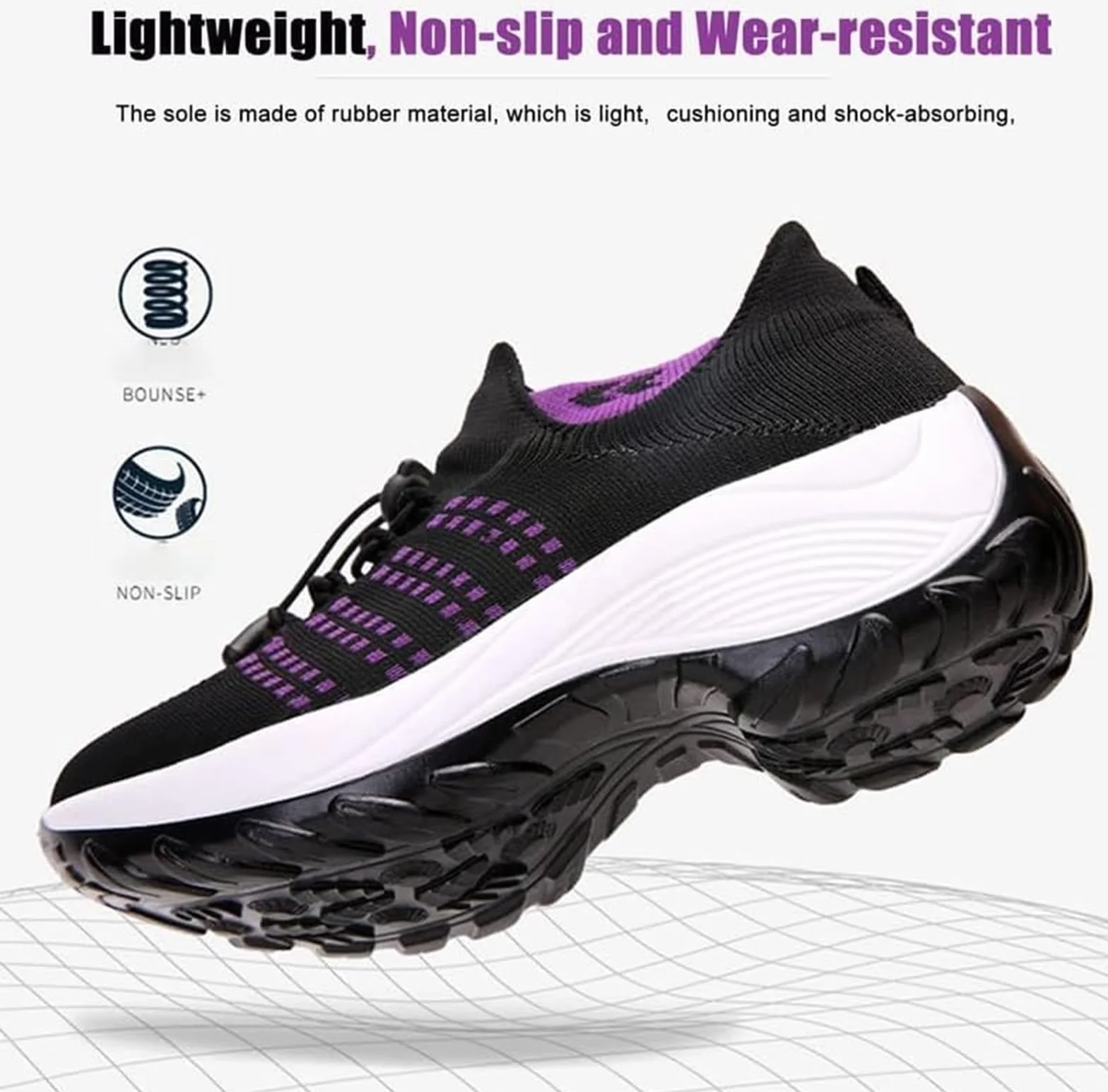 Vimlo Orthofit – ortopedyczne buty dla kobiet, ultra wygodne, oddychające tenisówki z siateczki, ortopedyczne buty trekkingowe wsuwane dla kobiet