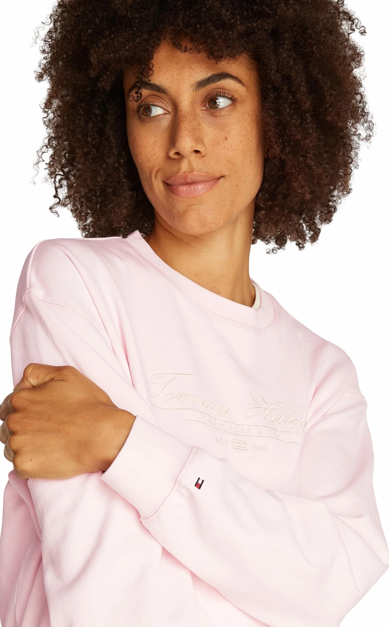 Tommy Hilfiger Bluza Reg Script WW0WW45430 Kobiety Reg Script Sweatshirt Ww0ww45430