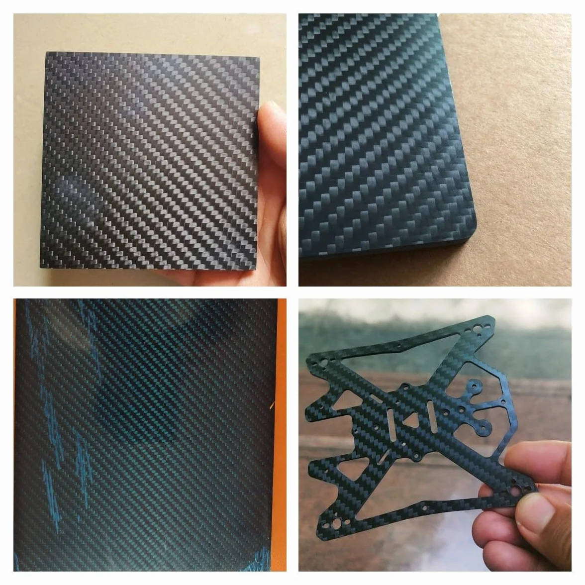 Płyta z włókna węglowego służy do ram dronów, masztów latawcowych i budowy lekkich samolotów, długość 250 mm, szerokość 200 mm,Thickness 7mm