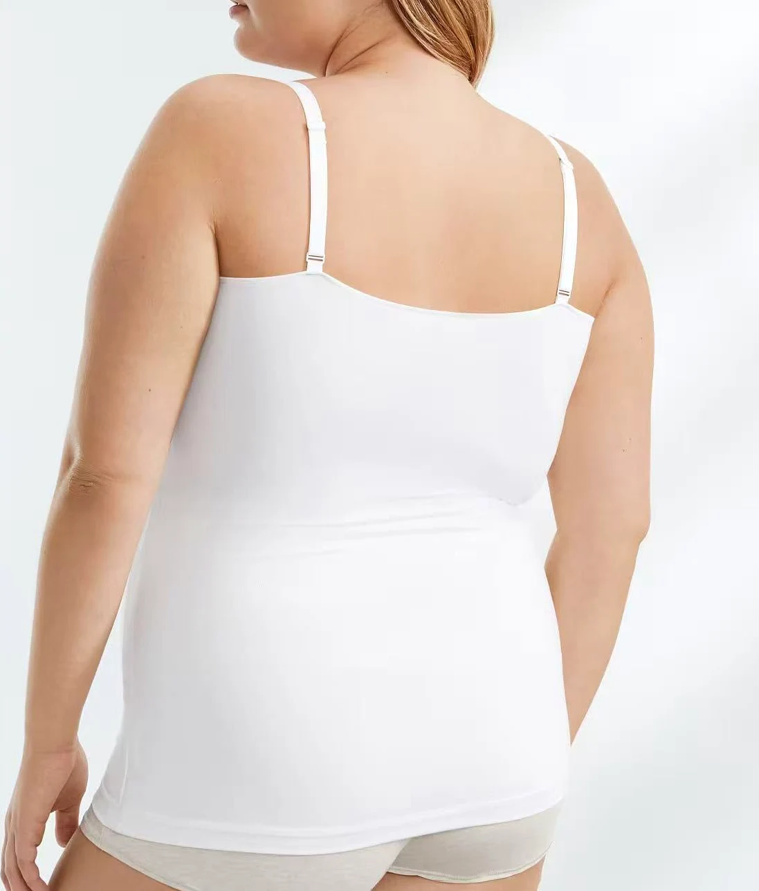 Damska bielizna modelująca plus size tank top kompresyjny kontrola brzucha wycięcie dekolt topy bez rękawów bezszwowe topy Cami