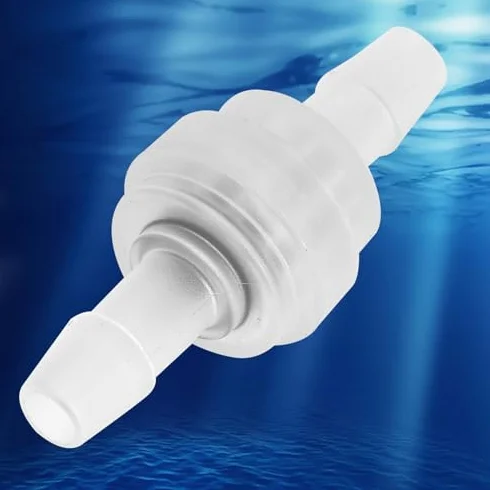 5 Sztuk Plastikowy Zawór Zwrotny 6 mm z Gumy Fluorowej, Anty-Ozon, Do Uzdatniania Wody i Oczyszczania Wody – Zawór Odcinający Przepływ, Akcesoria do Zaworów, Wytrzymały Plastikowy Zawór