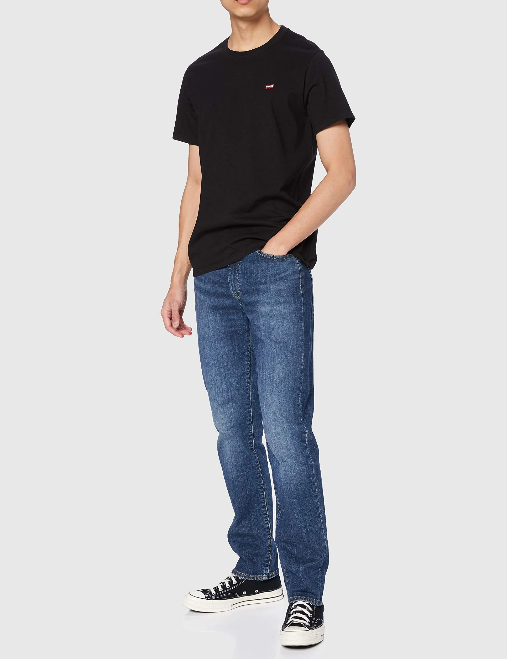 Levi's Mężczyźni Original Housemark Tee T-Shirt Stonewashed Black L