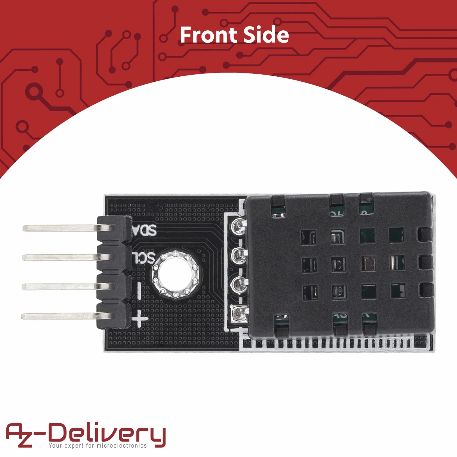 AZDelivery 3 x DHT20 Cyfrowy czujnik temperatury i czujnik wilgotności z interfejsem I2C 2,5V do 5,5V kompatybilny z Raspberry Pi Board dla projektów mikroelektronicznych DIY