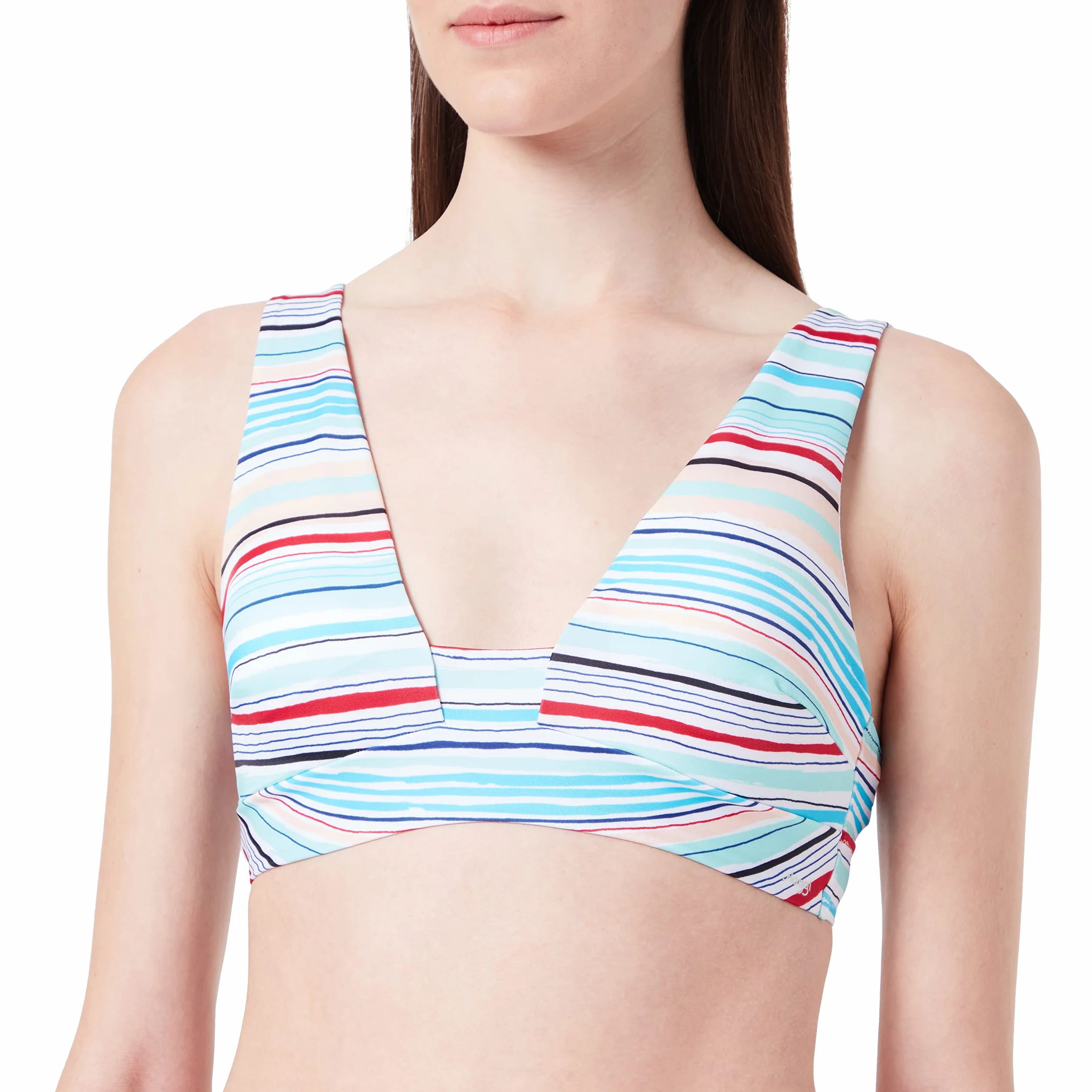 sloggi shore Damskie bikini Candy Basslet Top, Blue - Light Combination, XL