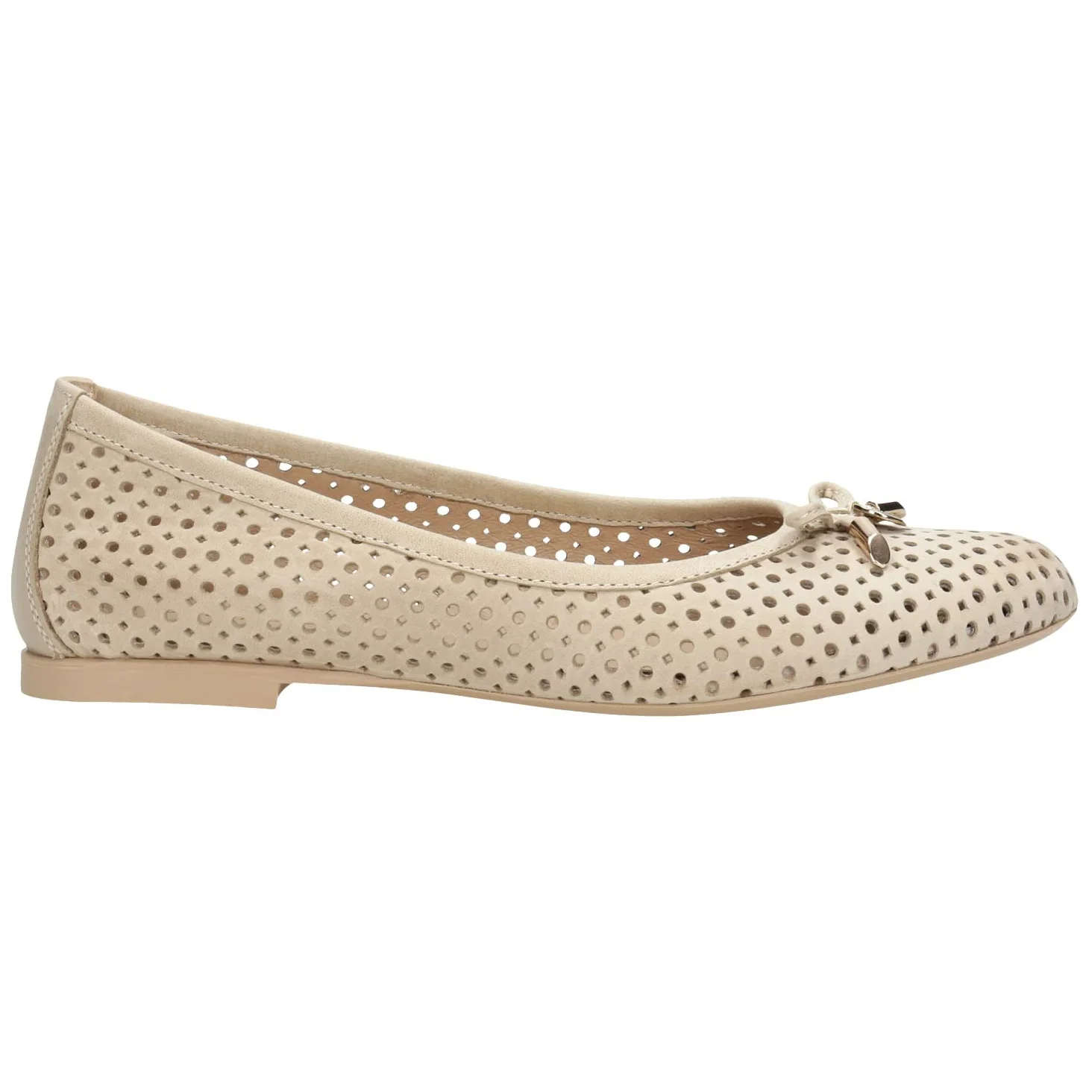 WOJAS - Baleriny damskie | Skóra Licowa | Eleganckie i Komfortowe | Doskonałe na Wiele Okazji | 44006-54 - Beżowy