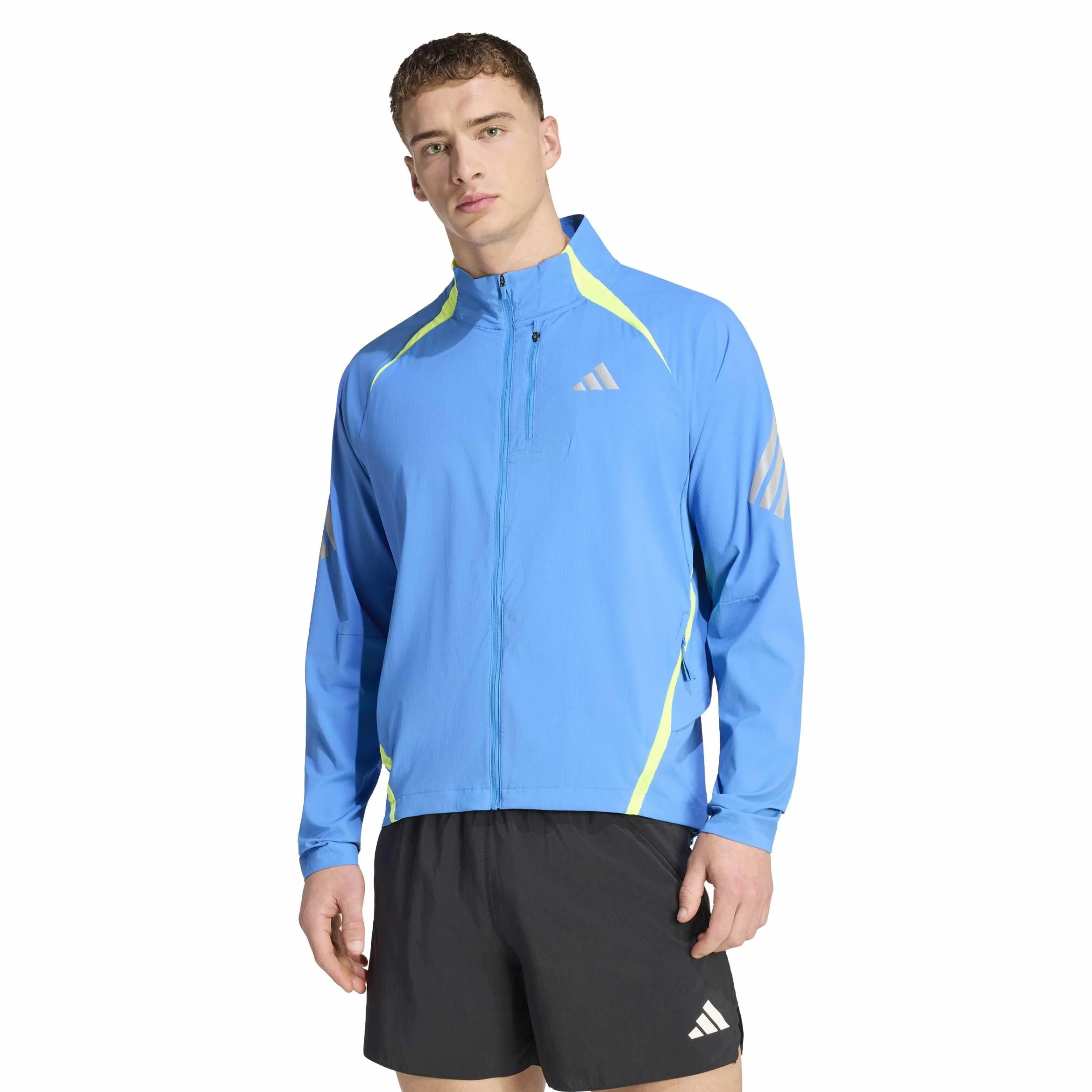 adidas heren ADI365 Running Iconic Formotion Jacket, ray blue, L