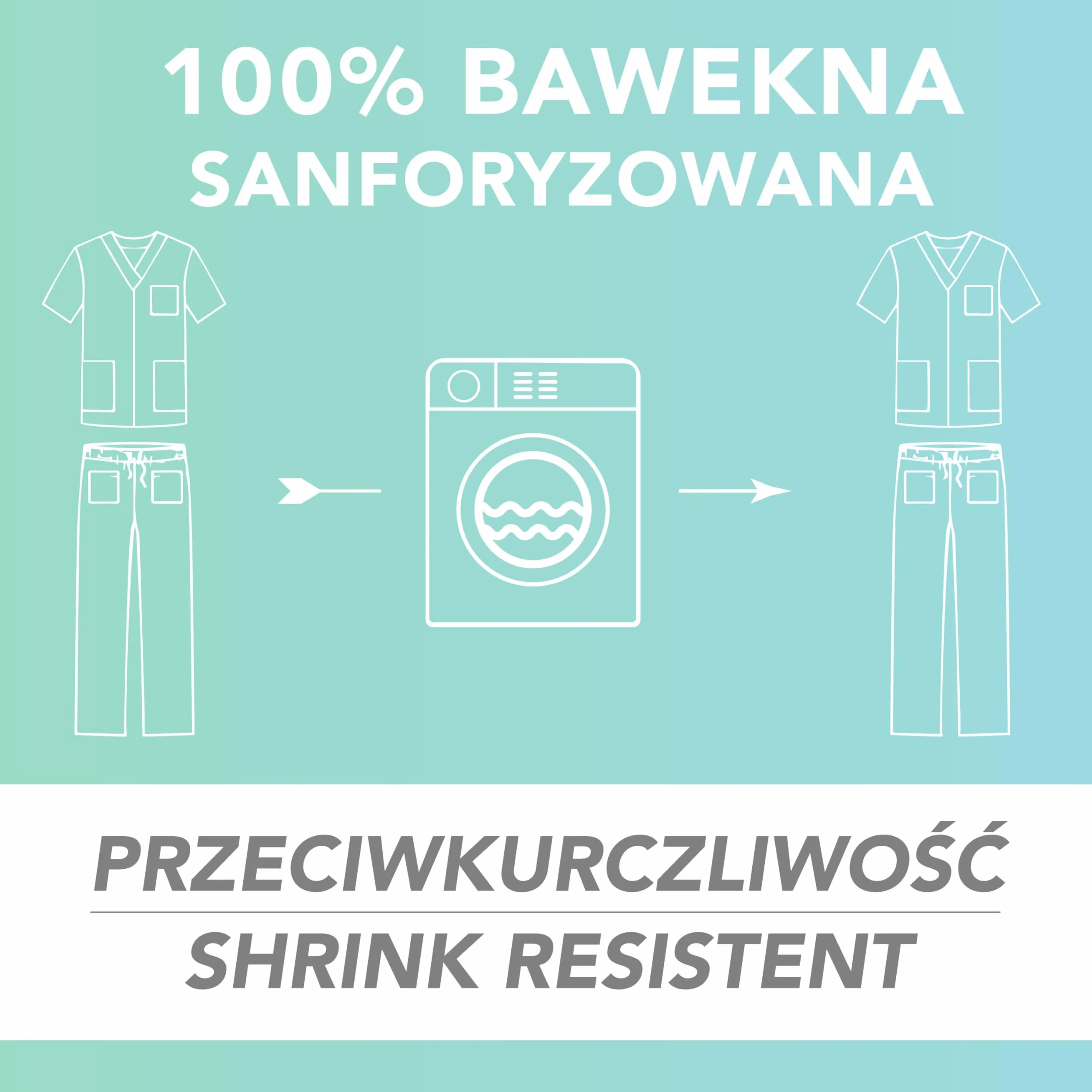 AIESI® mundur sanitarny mężczyźni kobiety bawełna 100% sanforyzowane spodnie i rozmiar V