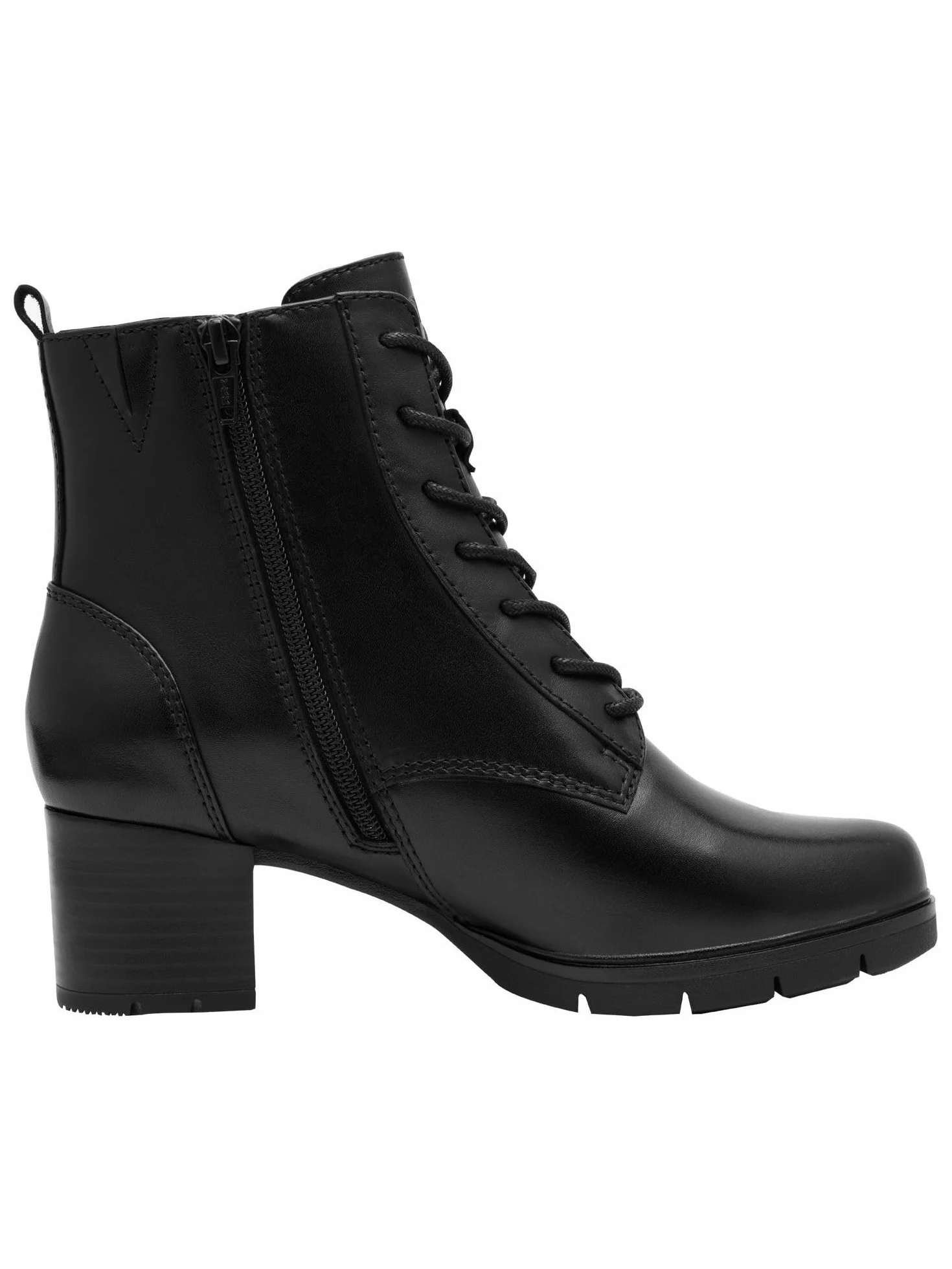 Jana Kobiety Jana Damen Lace Boot HeelButy za kostkę