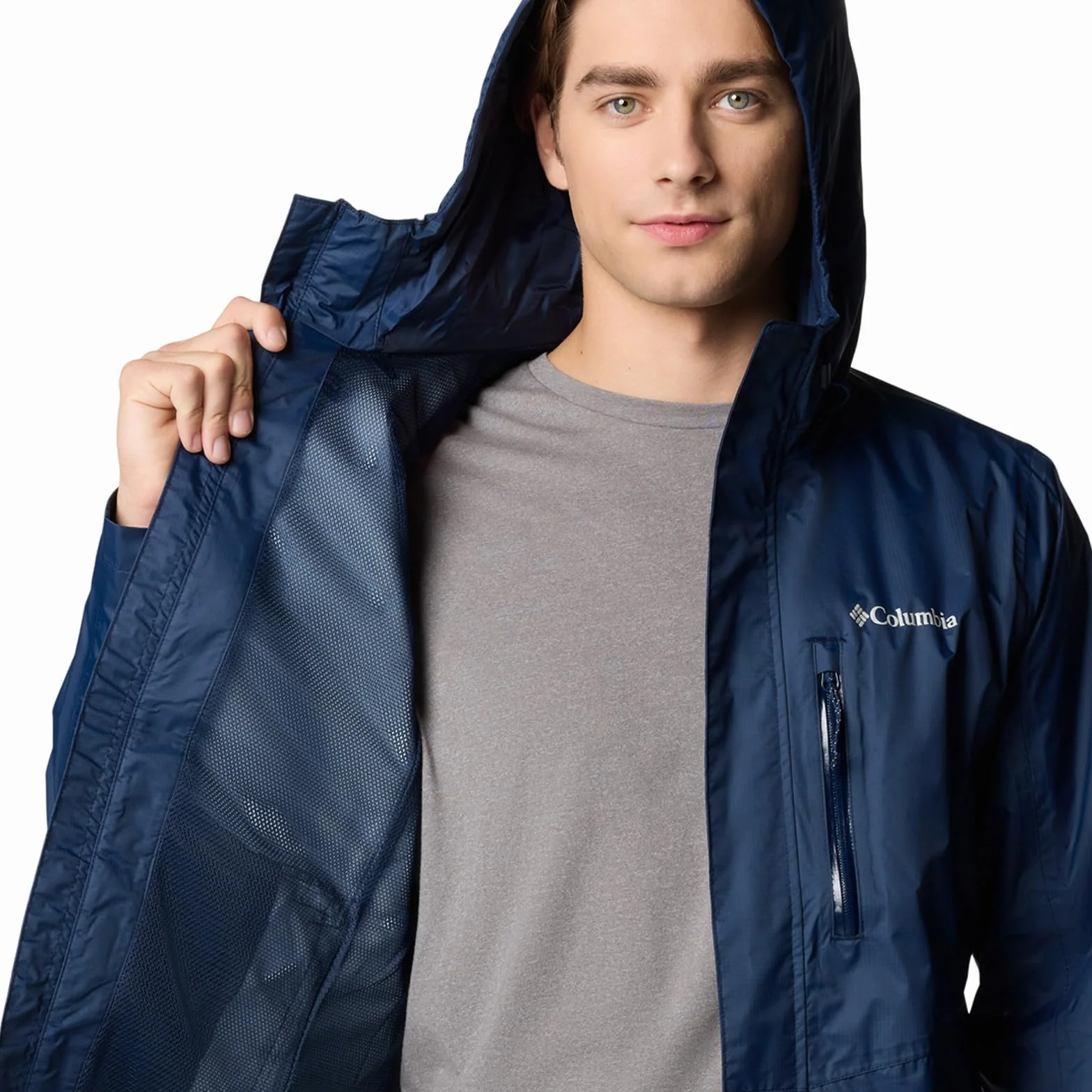 Columbia Męska kurtka Pouring Adventure 3, Collegiate Navy, L