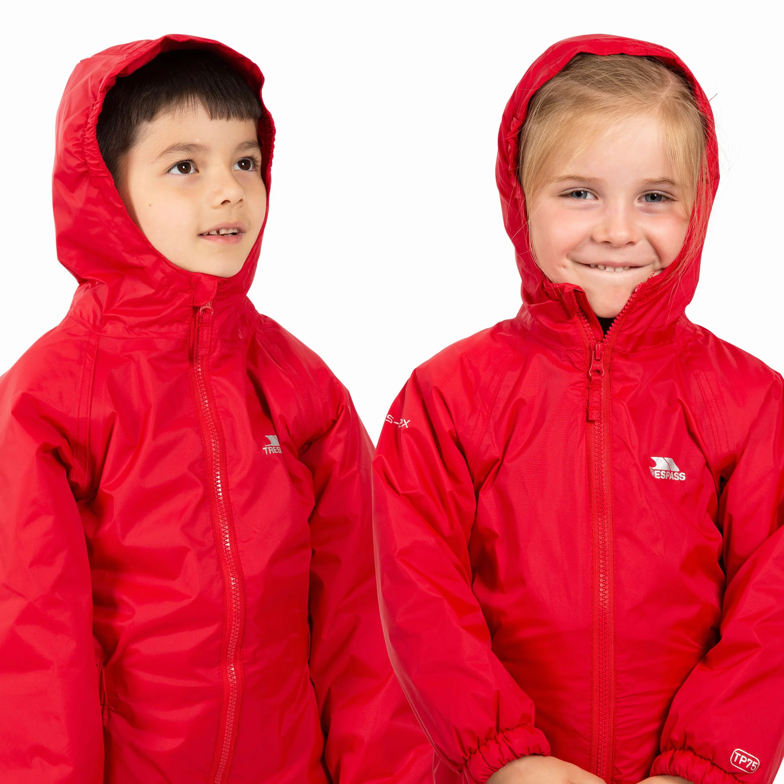 Trespass Unisex Dripdrop wodoszczelny kombinezon przeciwdeszczowy z kapturem