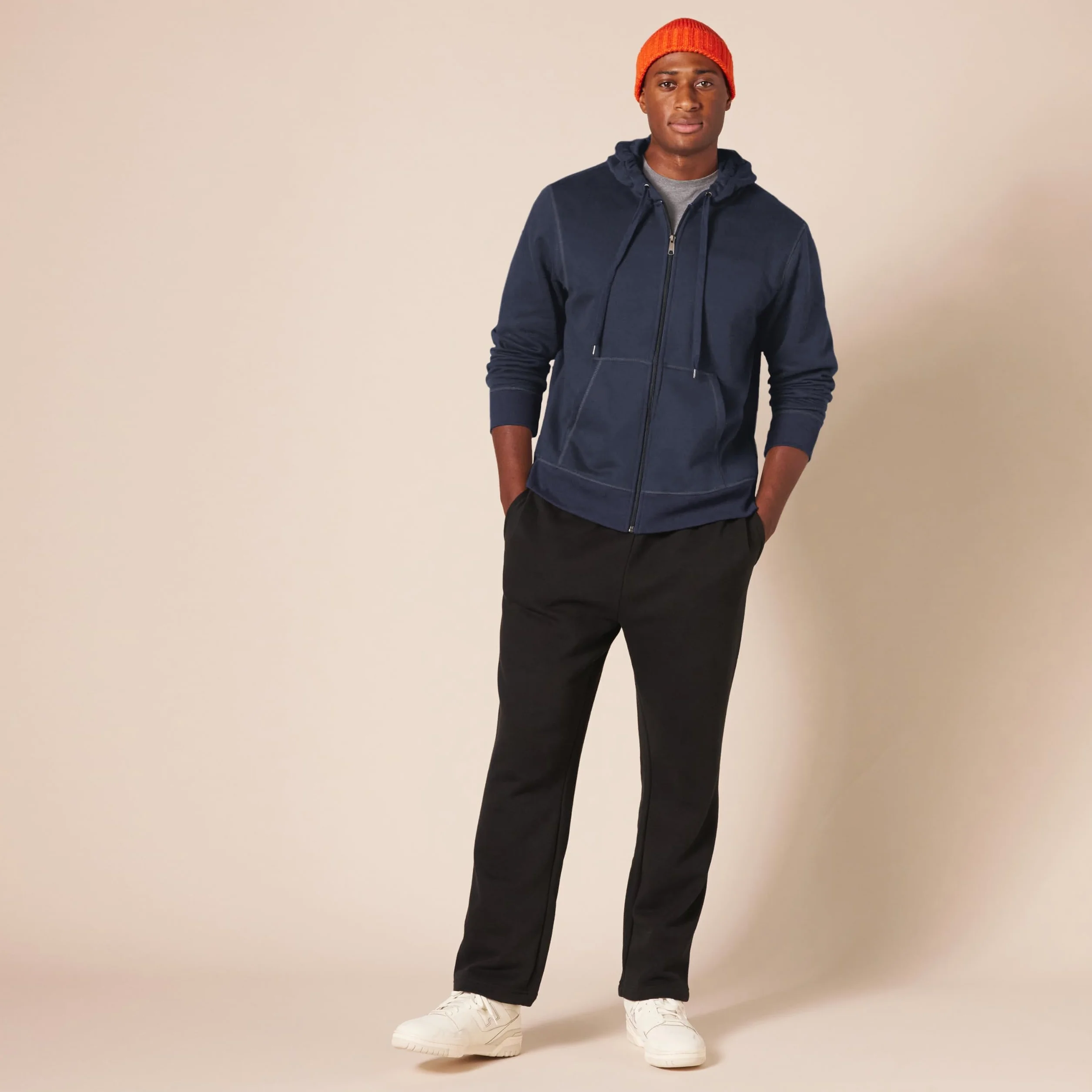 Amazon Essentials Mężczyźni Bluza polarowa z kapturem na zamek błyskawiczny Big Tall