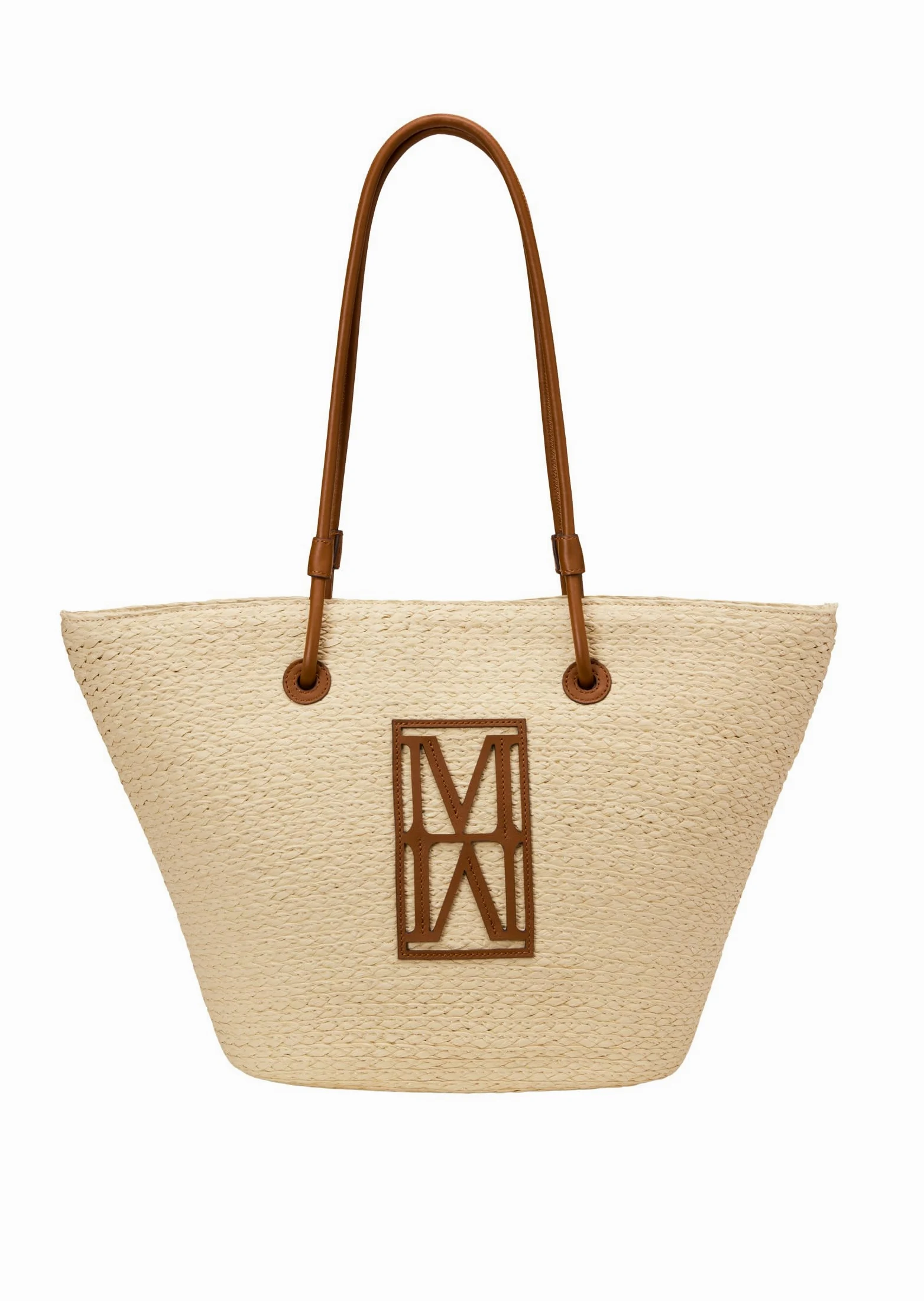 Marc O'Polo Bast-Shopper duży ze szlachetnymi detalami z prawdziwej skóry