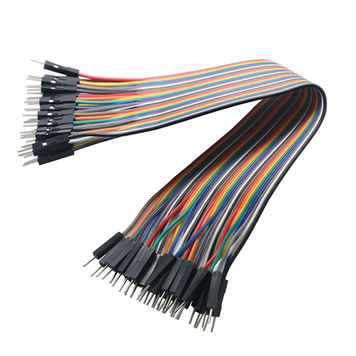 Dupont Wire Kit 120 szt. zworki męskie żeńskie i żeńskie drut mostkowy do deski wtykowej do szybkiego testu przełączania