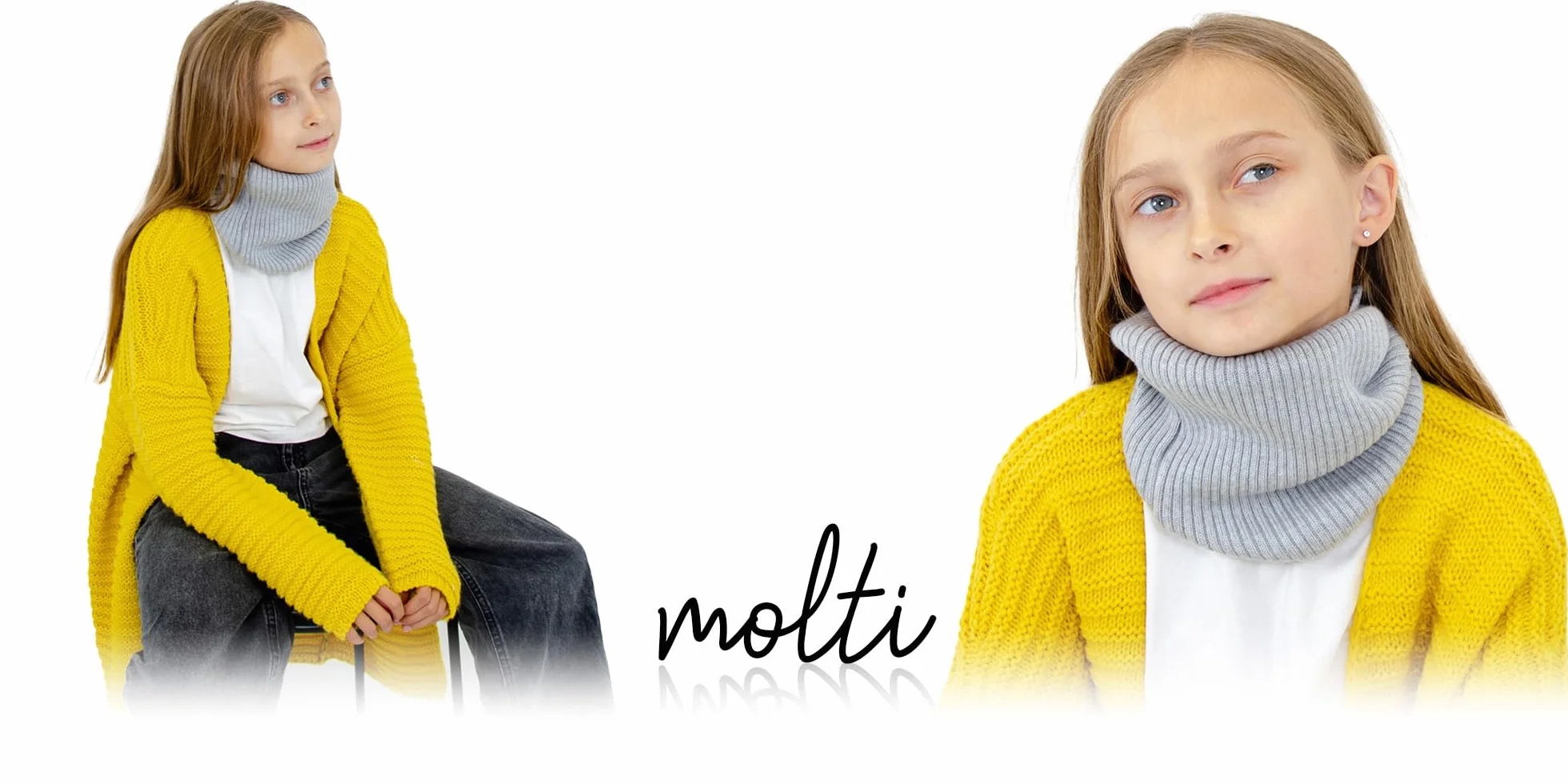 molti dziecięcy komin z wełny merino | komin na zimę, jesień i wiosnę | unisex 4–8 lat | miękki, oddychający, elastyczny | dostępny w 5 kolorach
