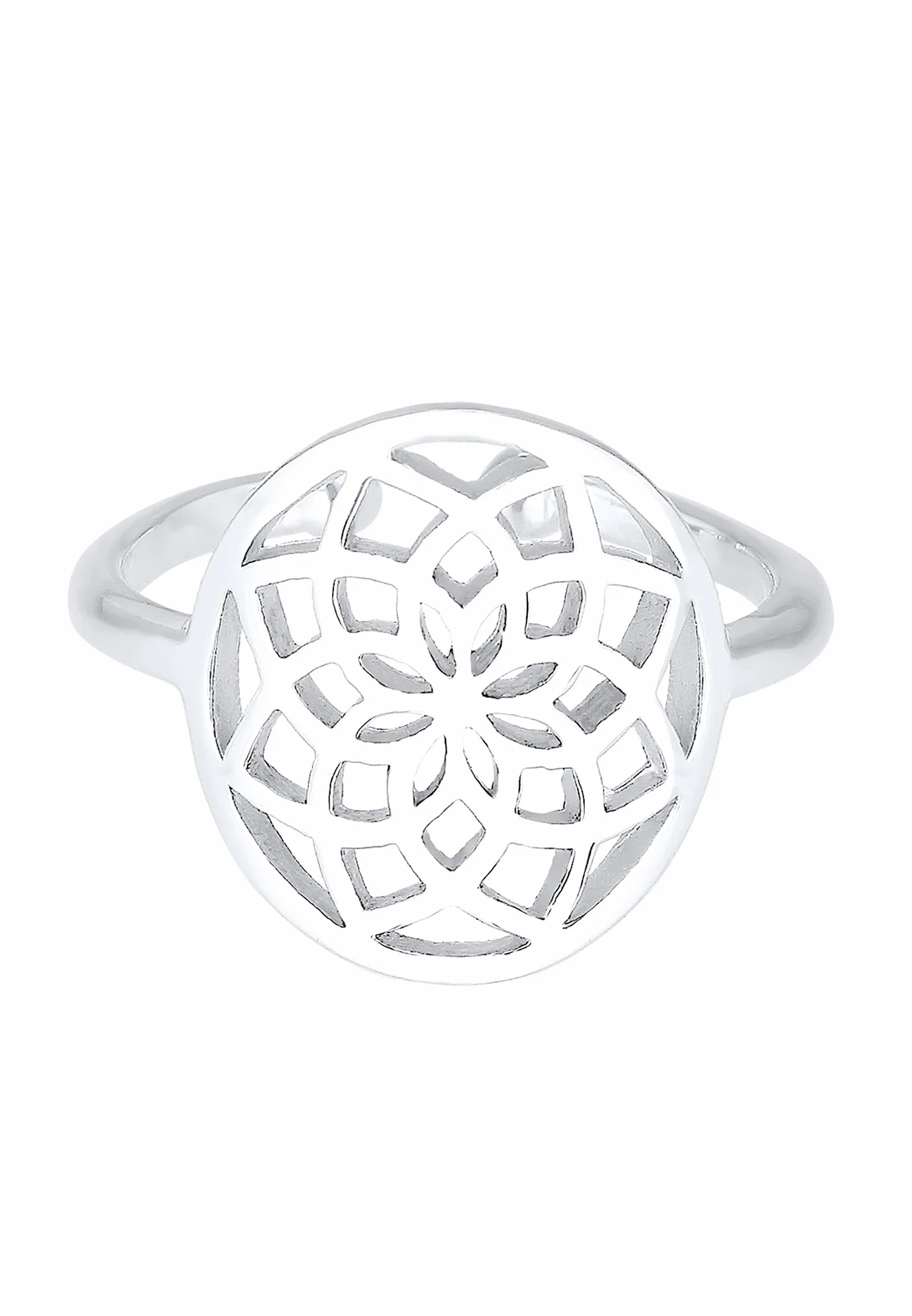 Elli Pierścionek damski łapacz snów srebro próby 925 pozłacany boho