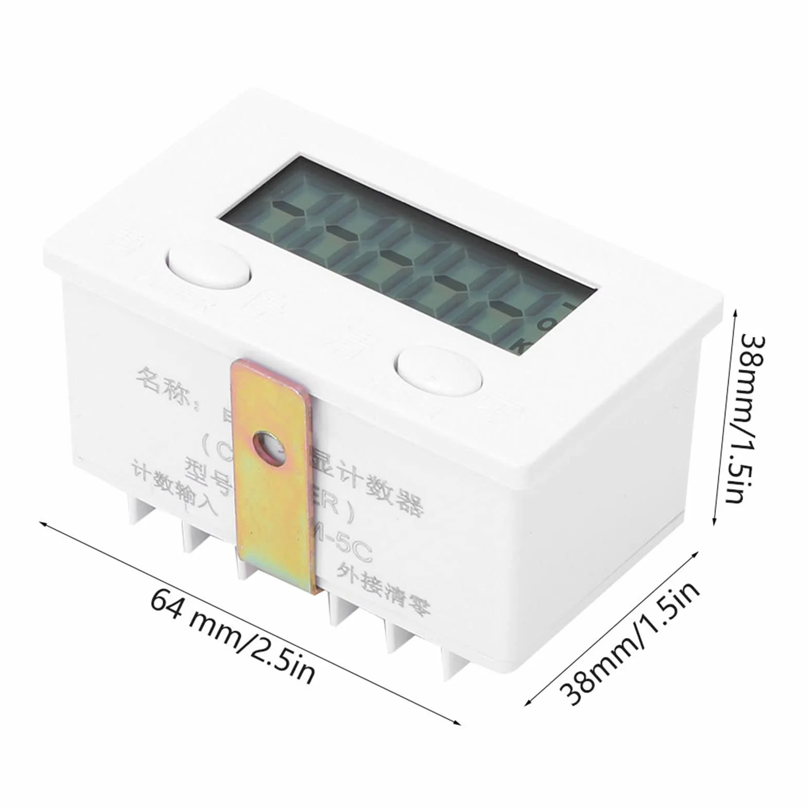 BERM magnetyczny licznik indukcyjny, metalowy czujnik, 5-cyfrowy wyświetlacz LCD BEM – 5C + 12 φ, niskie zużycie prądu, długa żywotność baterii do dokładnego liczenia