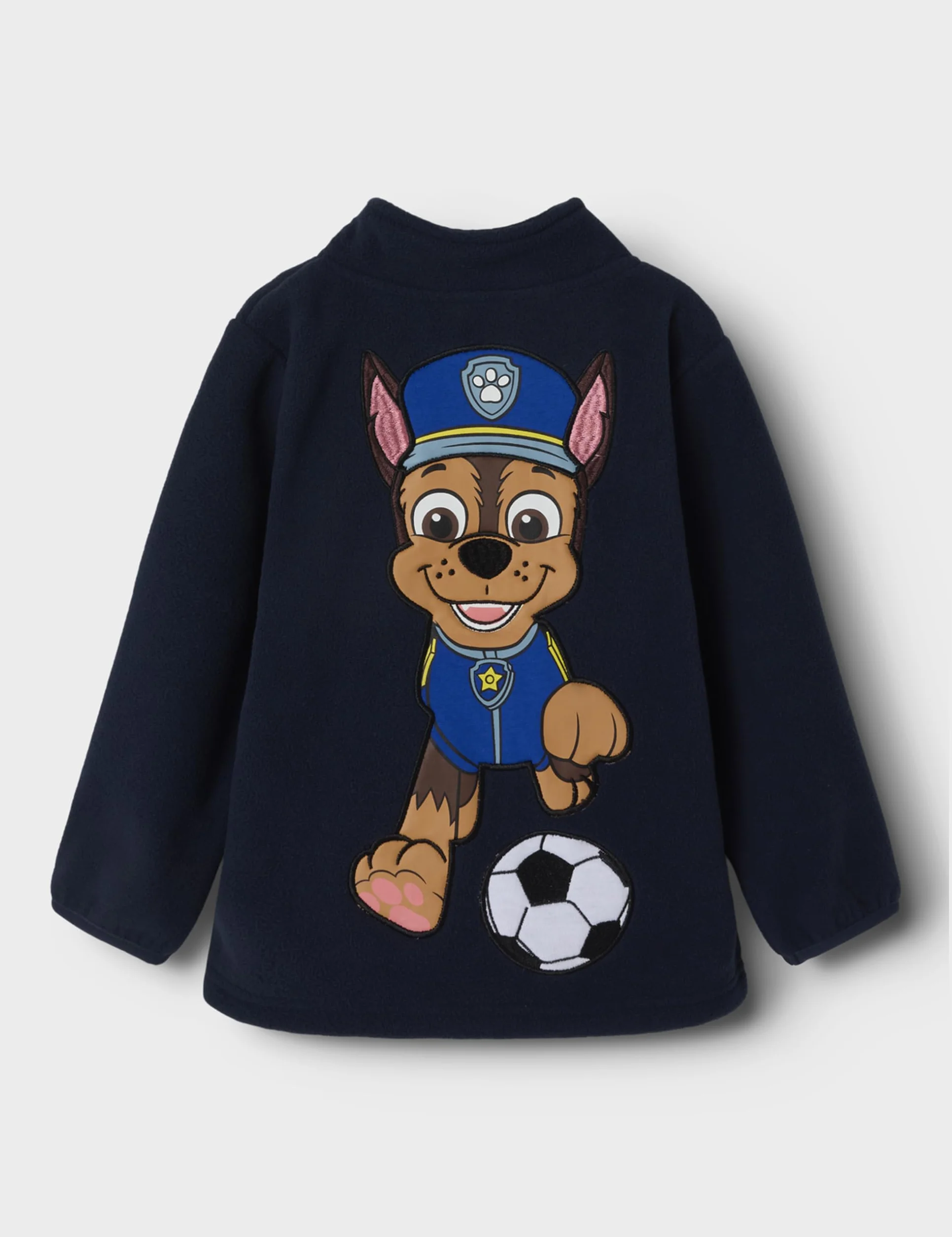 NAME IT Chłopięcy Fleece W Zip granatowy blezer 104