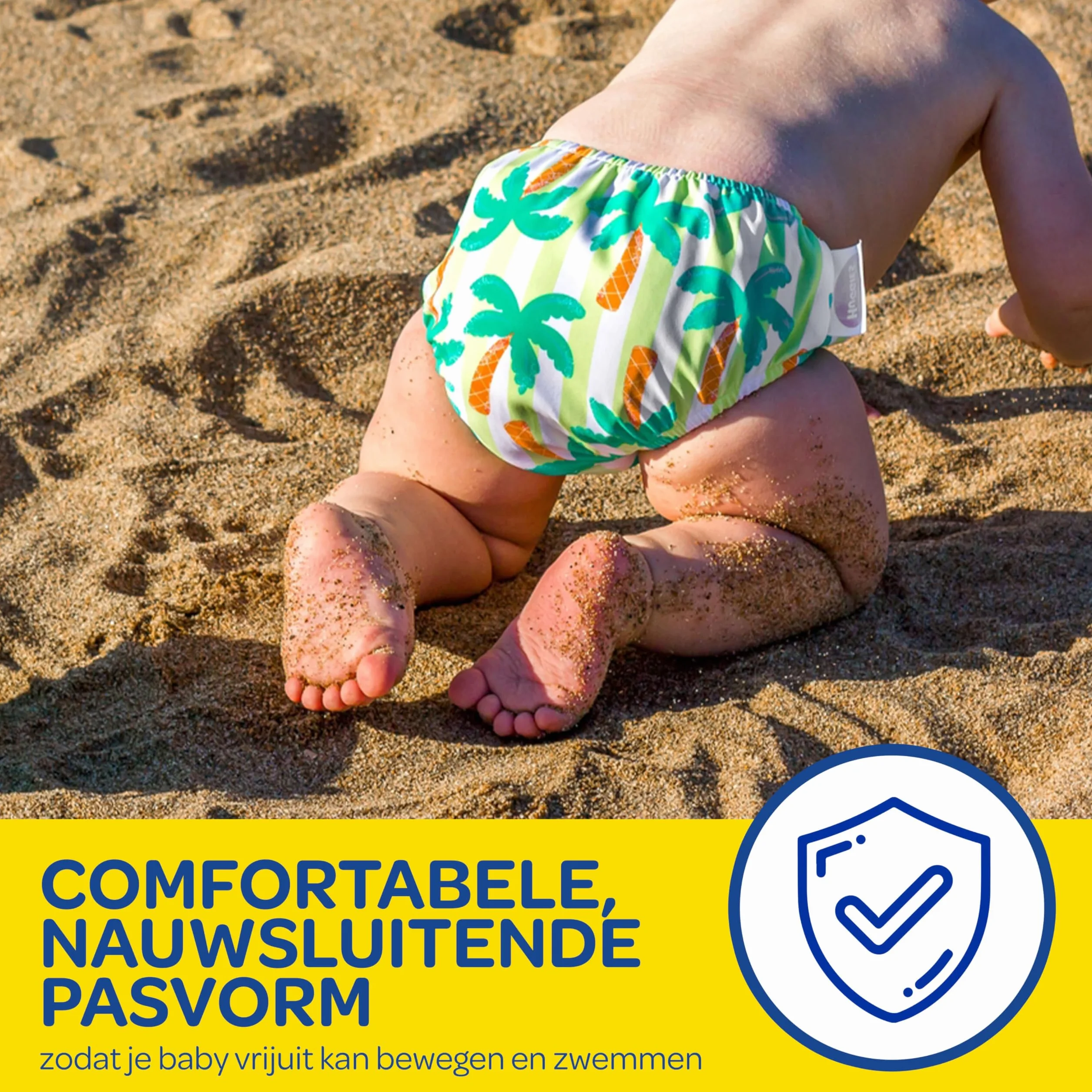 Huggies Little Swimmers, rozmiar 3-4 (7-15 kg), 1 pieluszka wielokrotnego użytku z tropikalnym wzorem